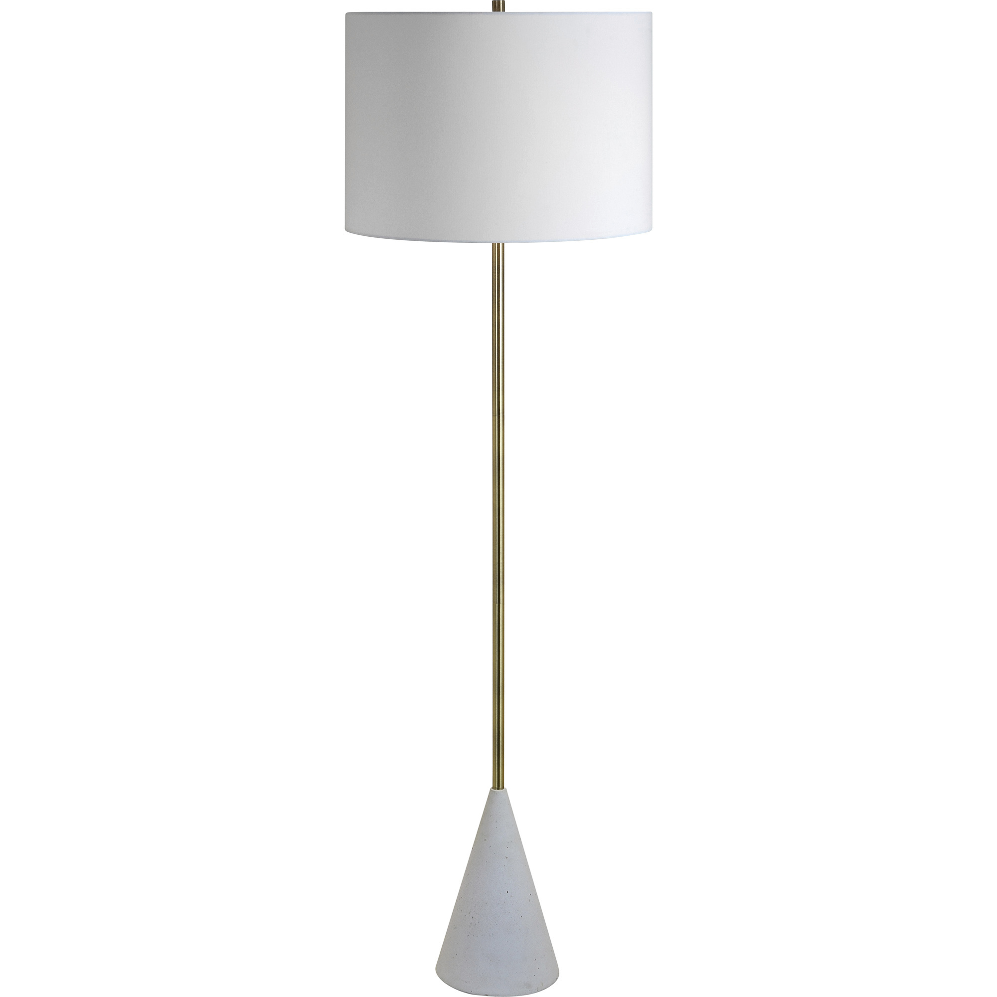 Lago 1 Light Floor Lamp Matt White - OL93953WH main image 1