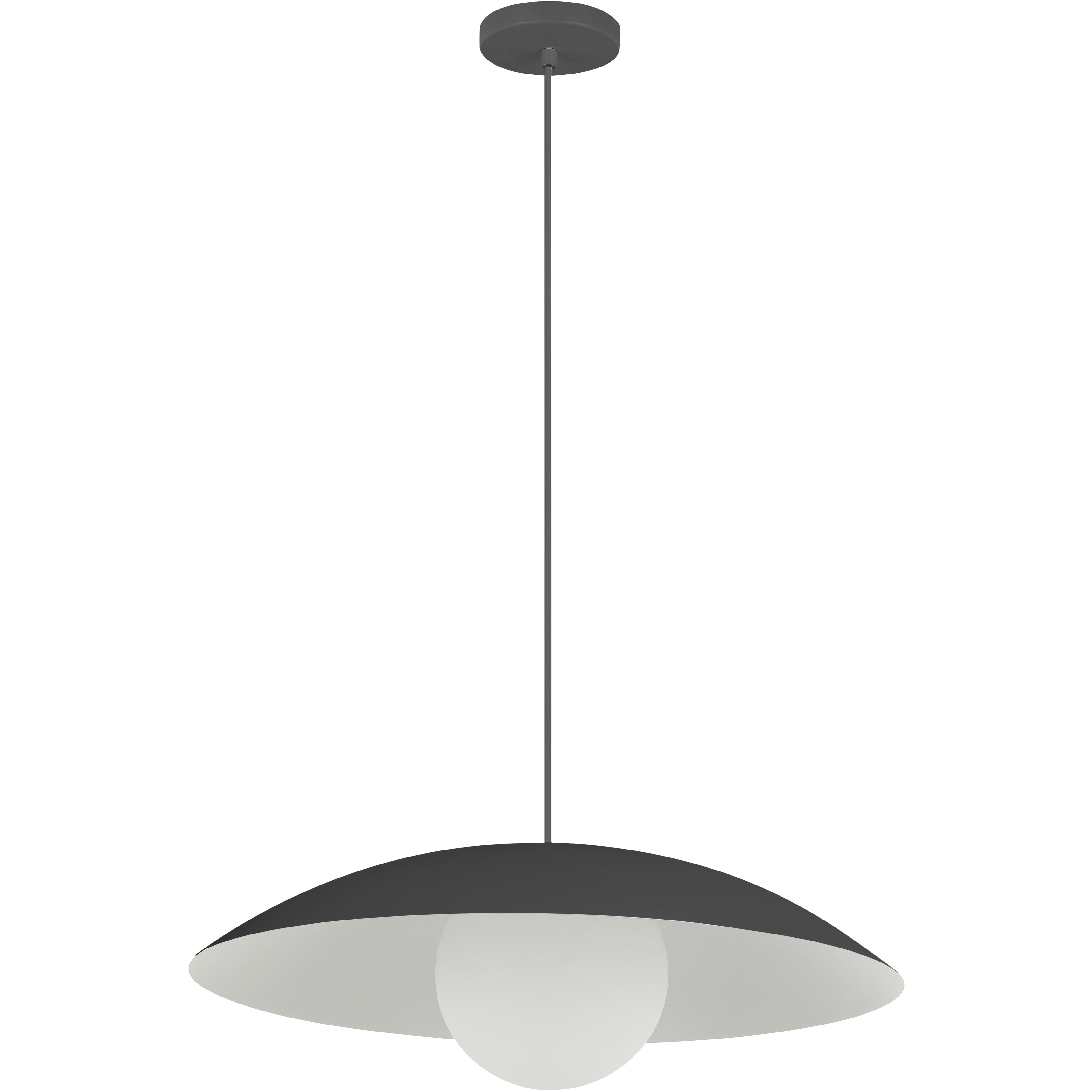 Olivia 1 Light 15.75 inch Matte Black Pendant Ceiling Light
