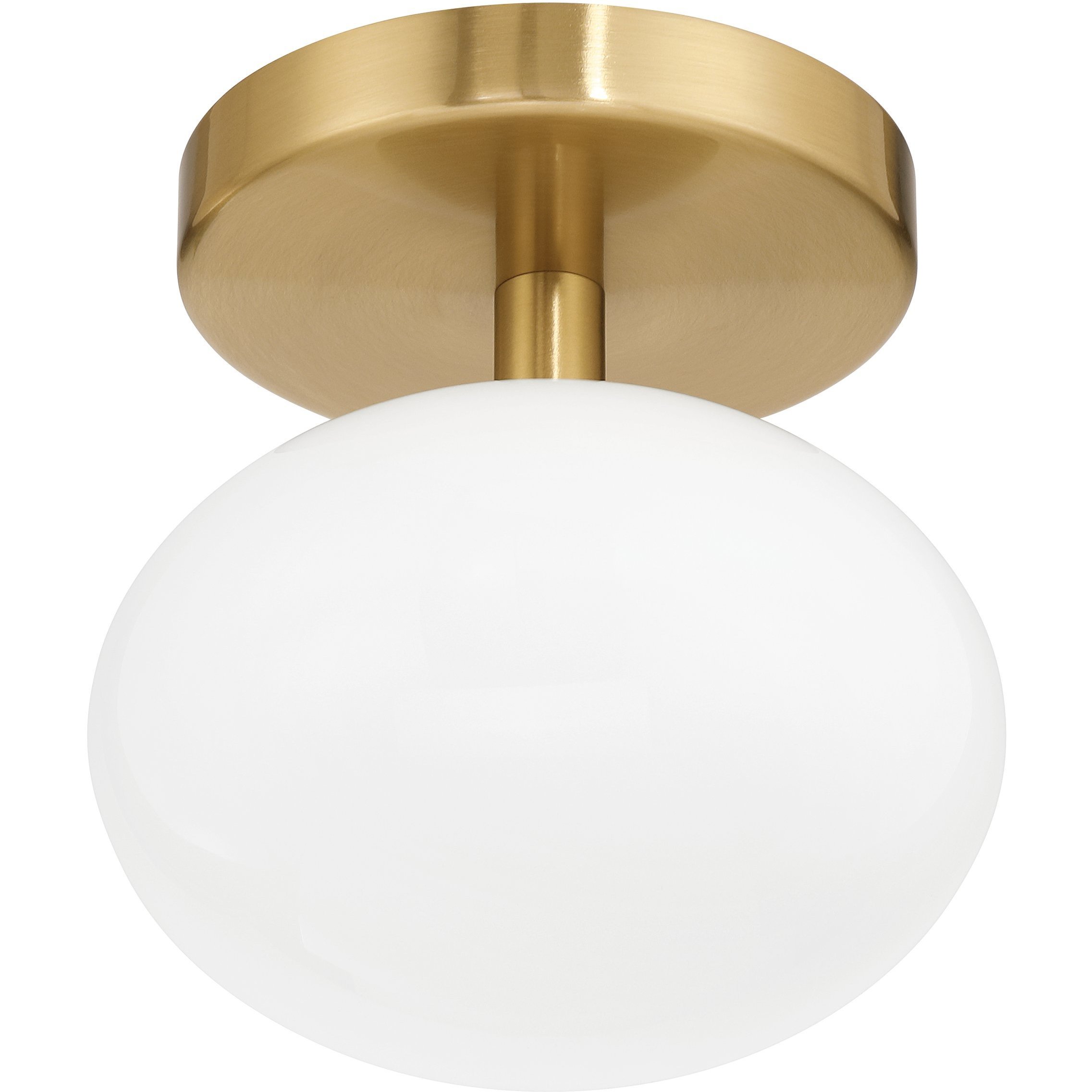 Julep LED 6 inch Brushed Gold Semi-Flush Mount Ceiling Light