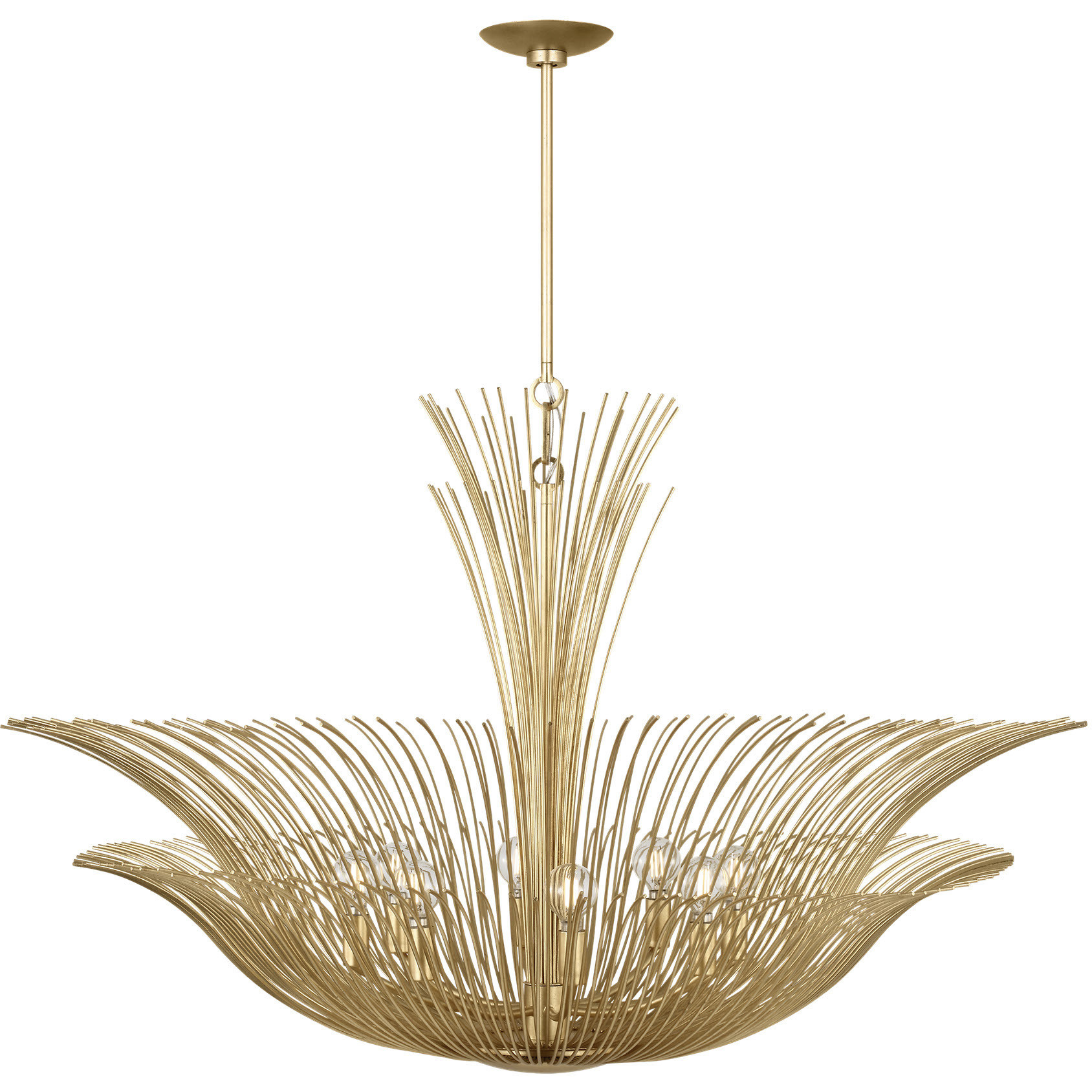 Christiane Lemieux Dorelle 8 Light 42 inch Gild Chandelier Ceiling Light
