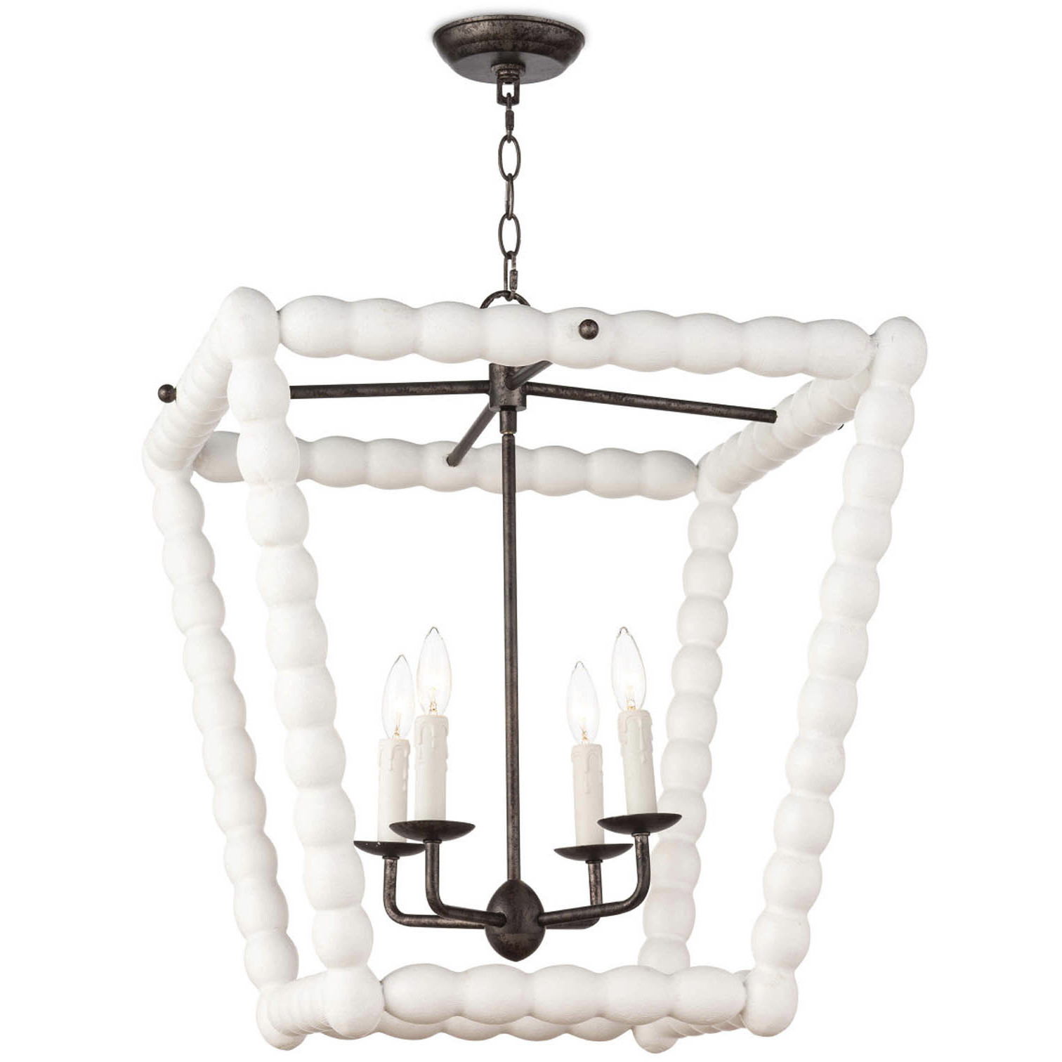 Perennial 4 Light 22.5 inch White Lantern