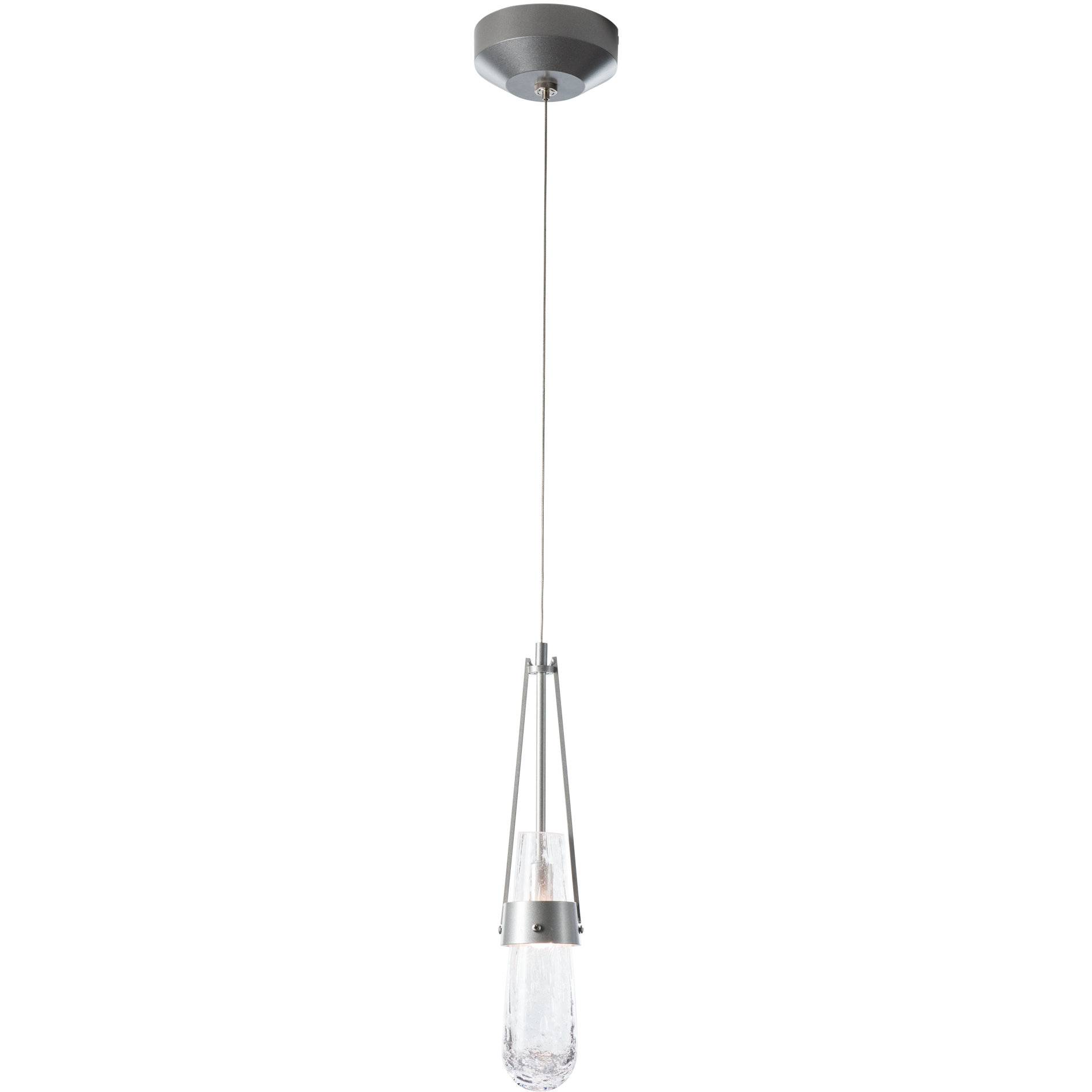 Link 1 Light 2.9 inch Modern Brass Mini Pendant Ceiling Light in Clear Bubble
