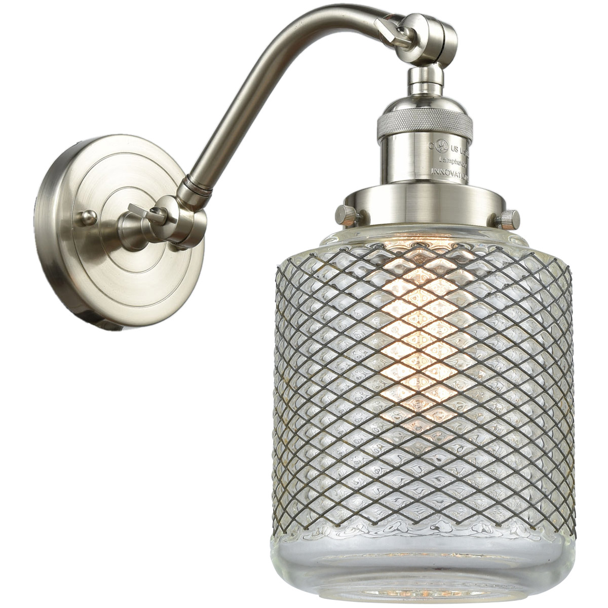 Franklin Restoration Stanton 1 Light 6 inch Brushed Satin Nickel Sconce Wall Light, Franklin Restoration