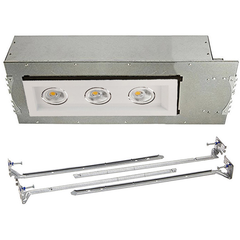 Mini LED Multiple Spots LED White Multiple Recessed Trim in Wide, 3500K