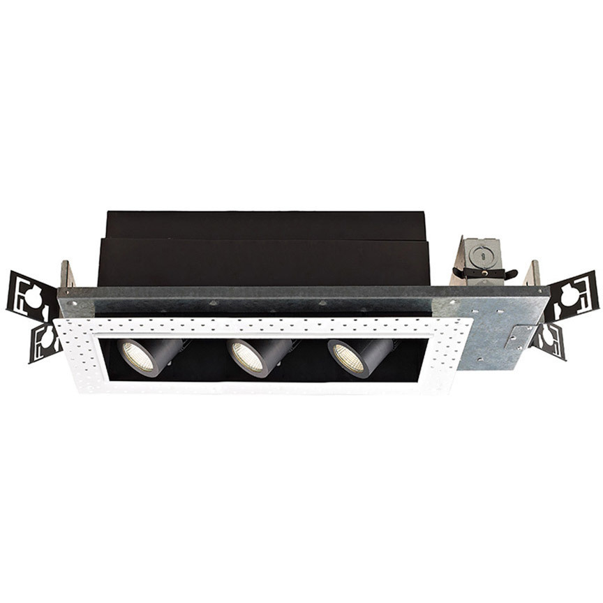 Precision Multiples LED Black Recessed Lighting in 3000K