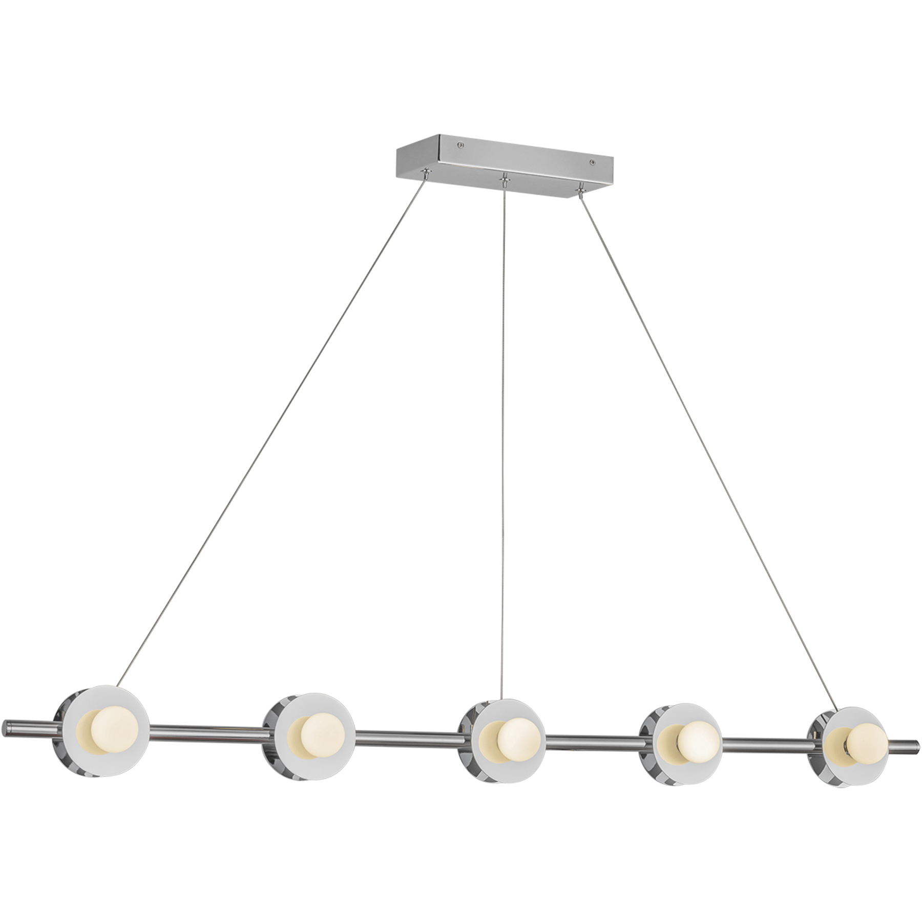 Elixir LED 48.13 inch Chrome Linear Pendant Ceiling Light