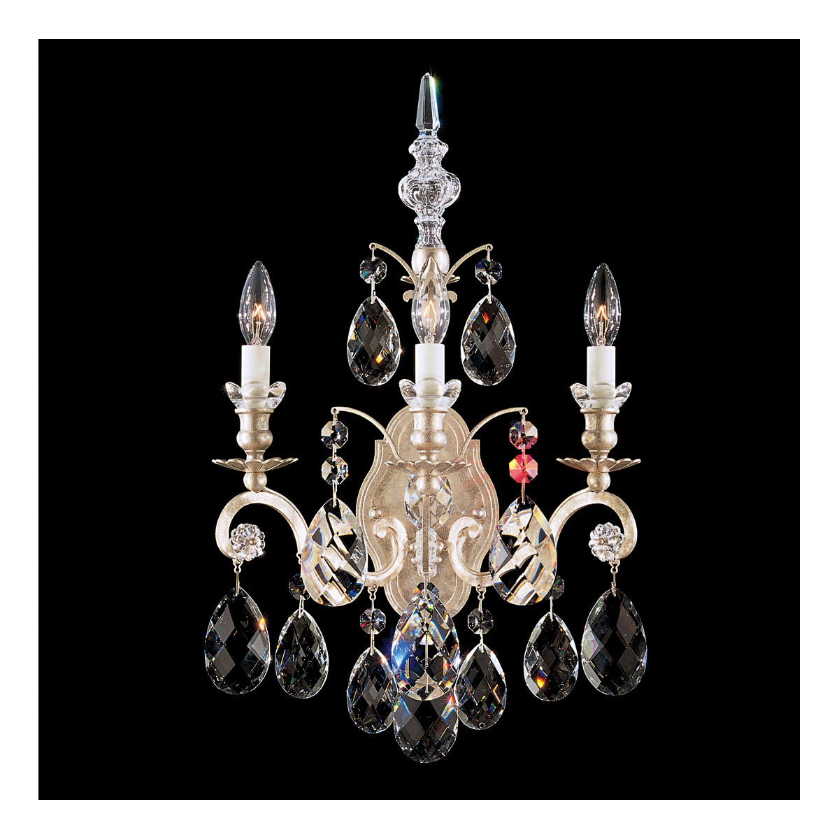 Renaissance 3 Light 8 inch Heirloom Bronze Wall Sconce Wall Light in Heritage