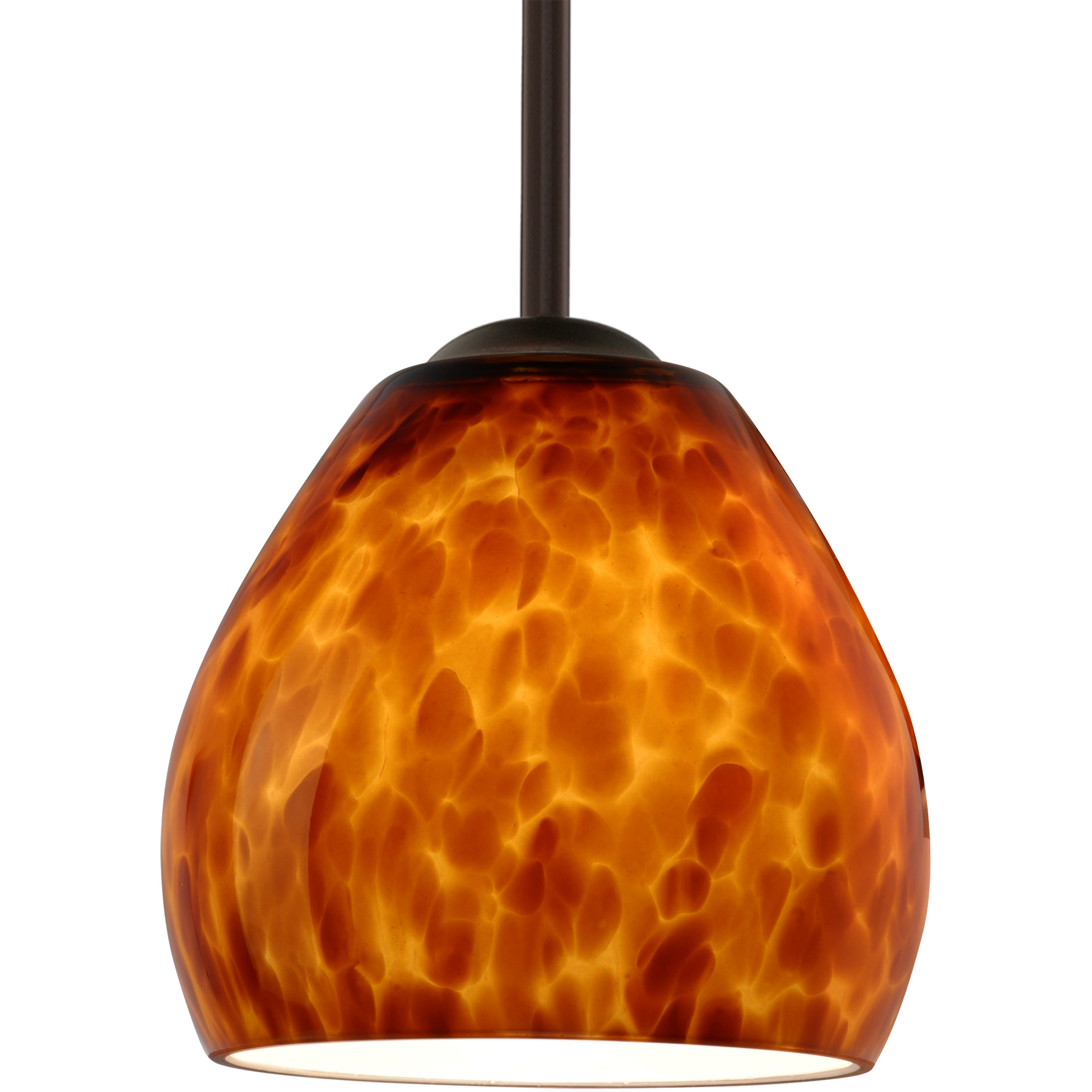 Bolla 1 Light Bronze Stem Pendant Ceiling Light
