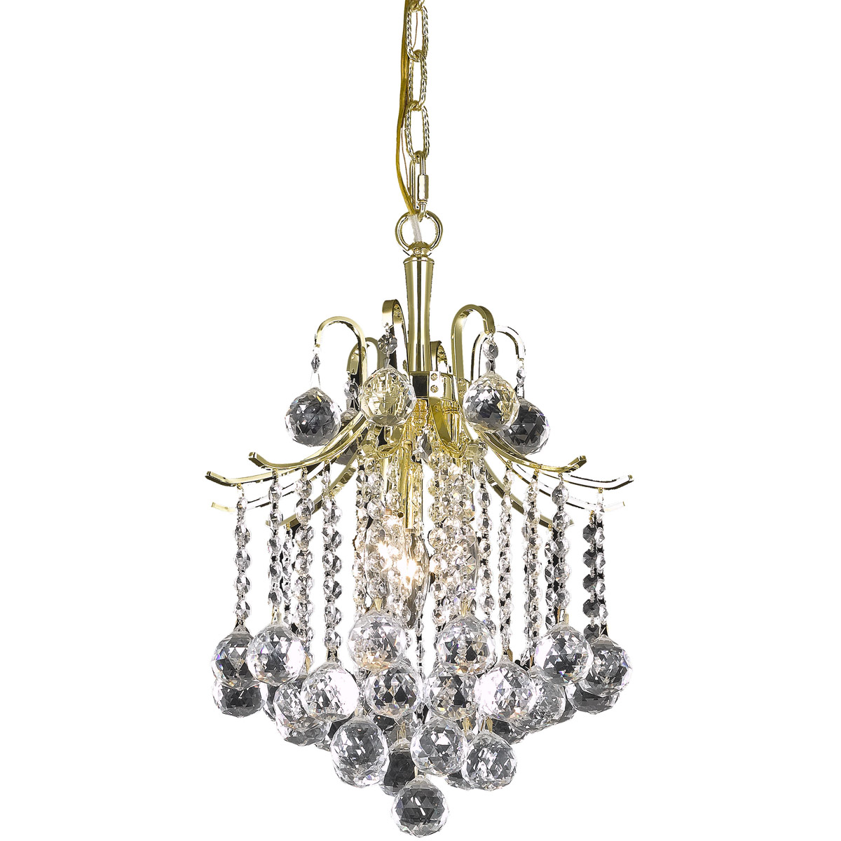 Amelia 3 Light 12 inch Gold Pendant Ceiling Light