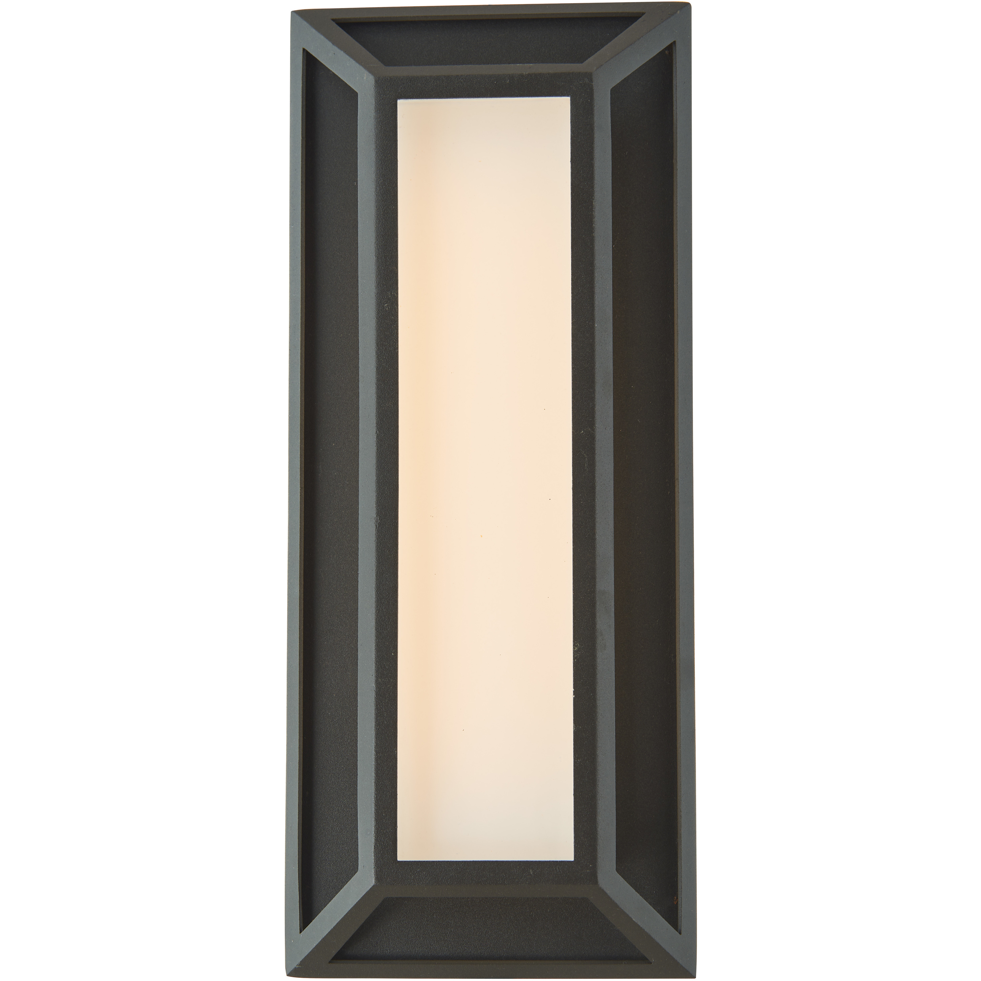 Cell LED 12 inch Matte Black Outdoor Wall Light