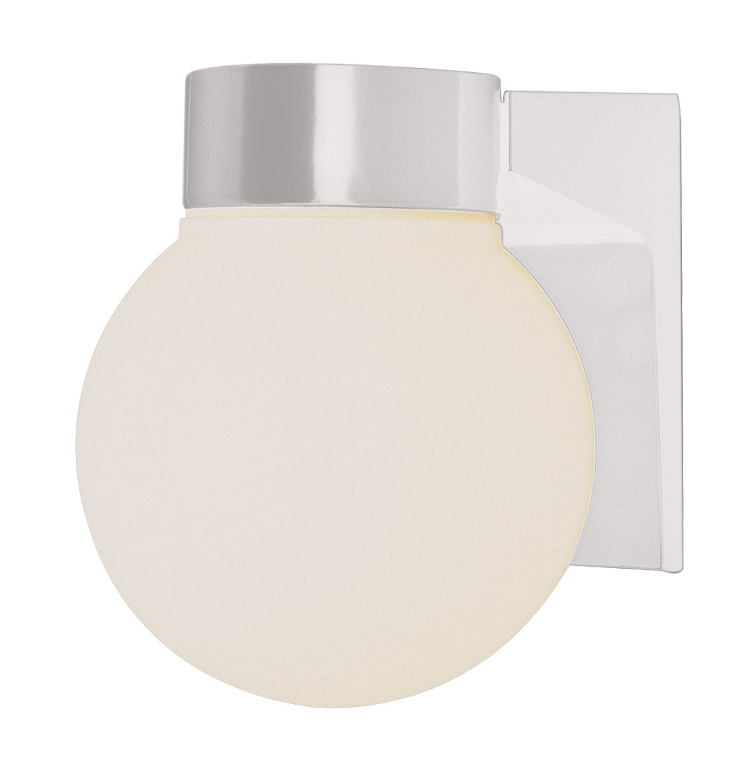 Pershing 1 Light 7 inch White Outdoor Wall Lantern