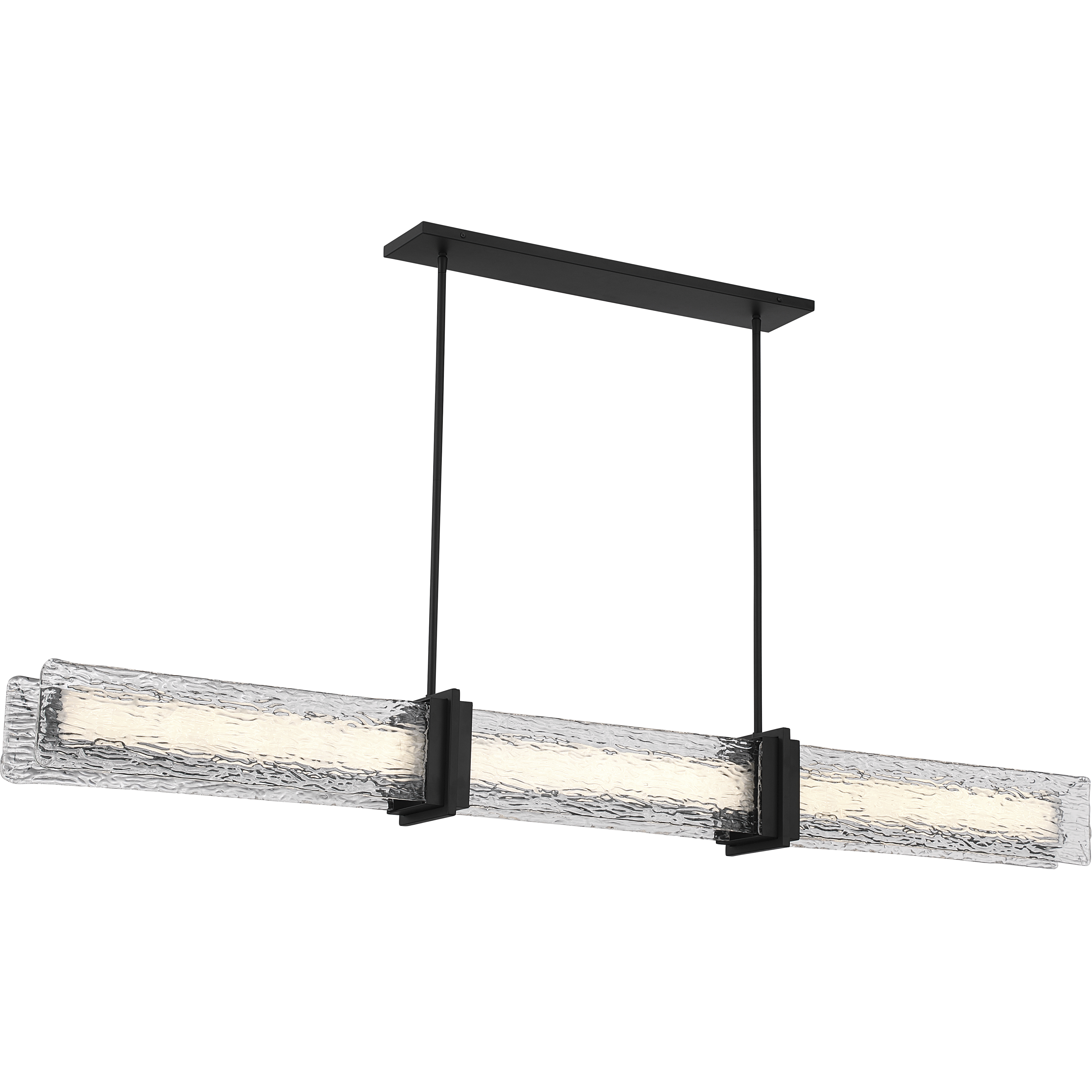 Lumina LED 66 inch Dark Matte Black Linear Chandelier Ceiling Light
