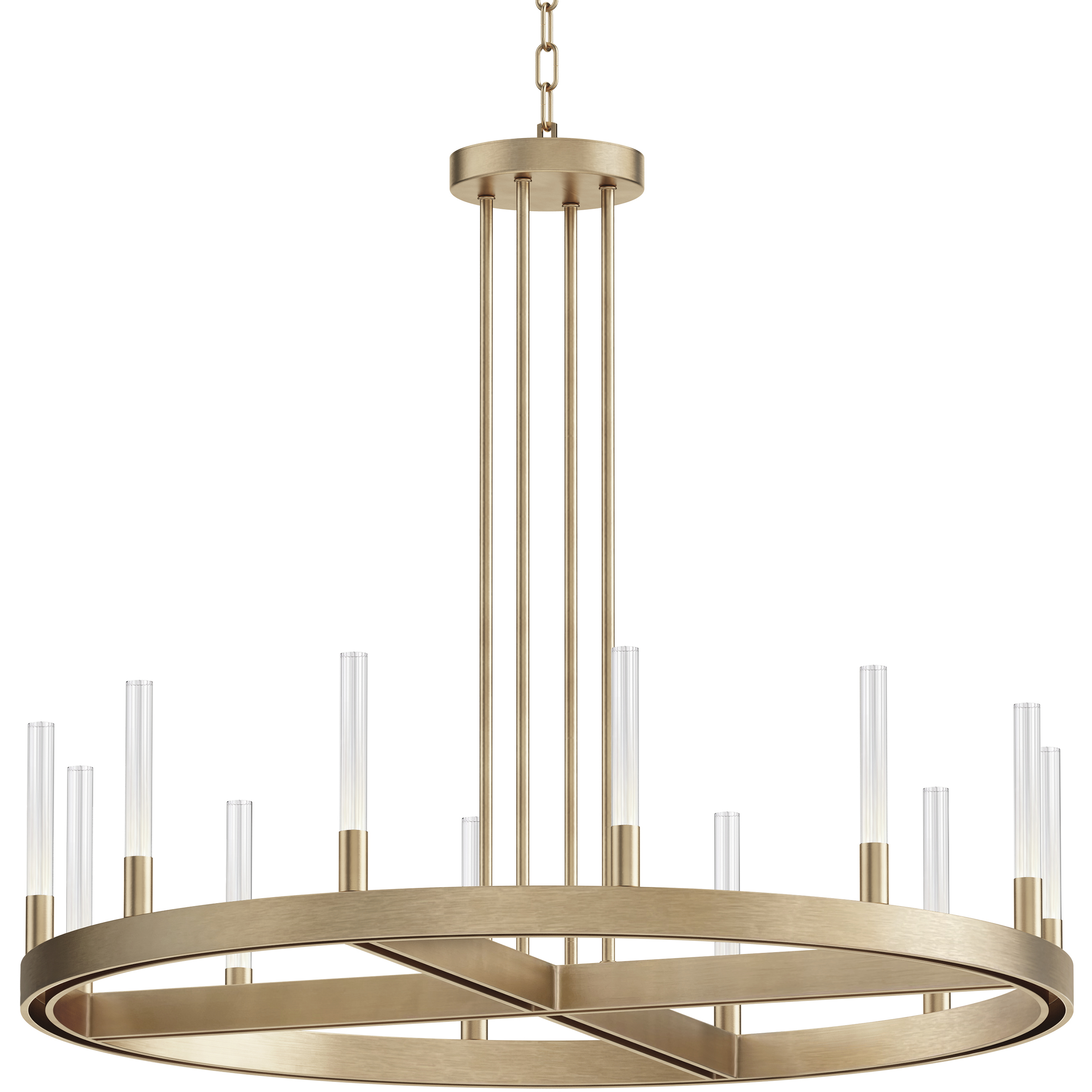 Ovation LED 31.5 inch Gold Chandelier Ceiling Light