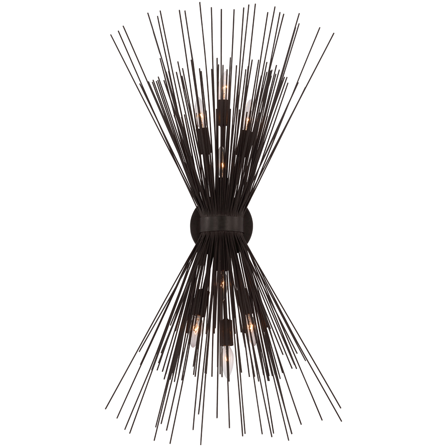 Kelly Wearstler Strada LED 12.25 inch Aged Iron Symmetrical Sconce Wall Light, Large