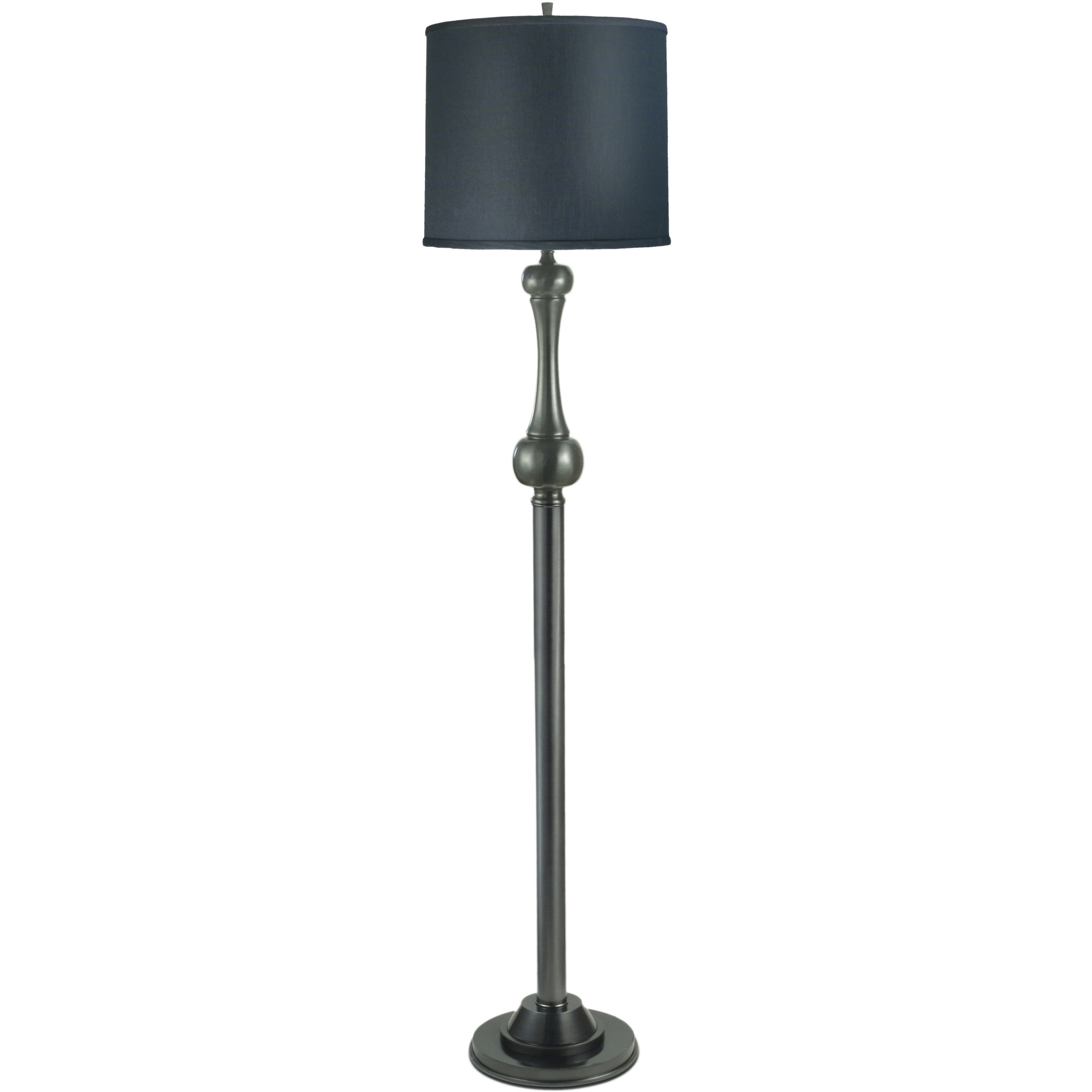 Ellie 62 inch 150 watt Gun Metal Floor Lamp Portable Light