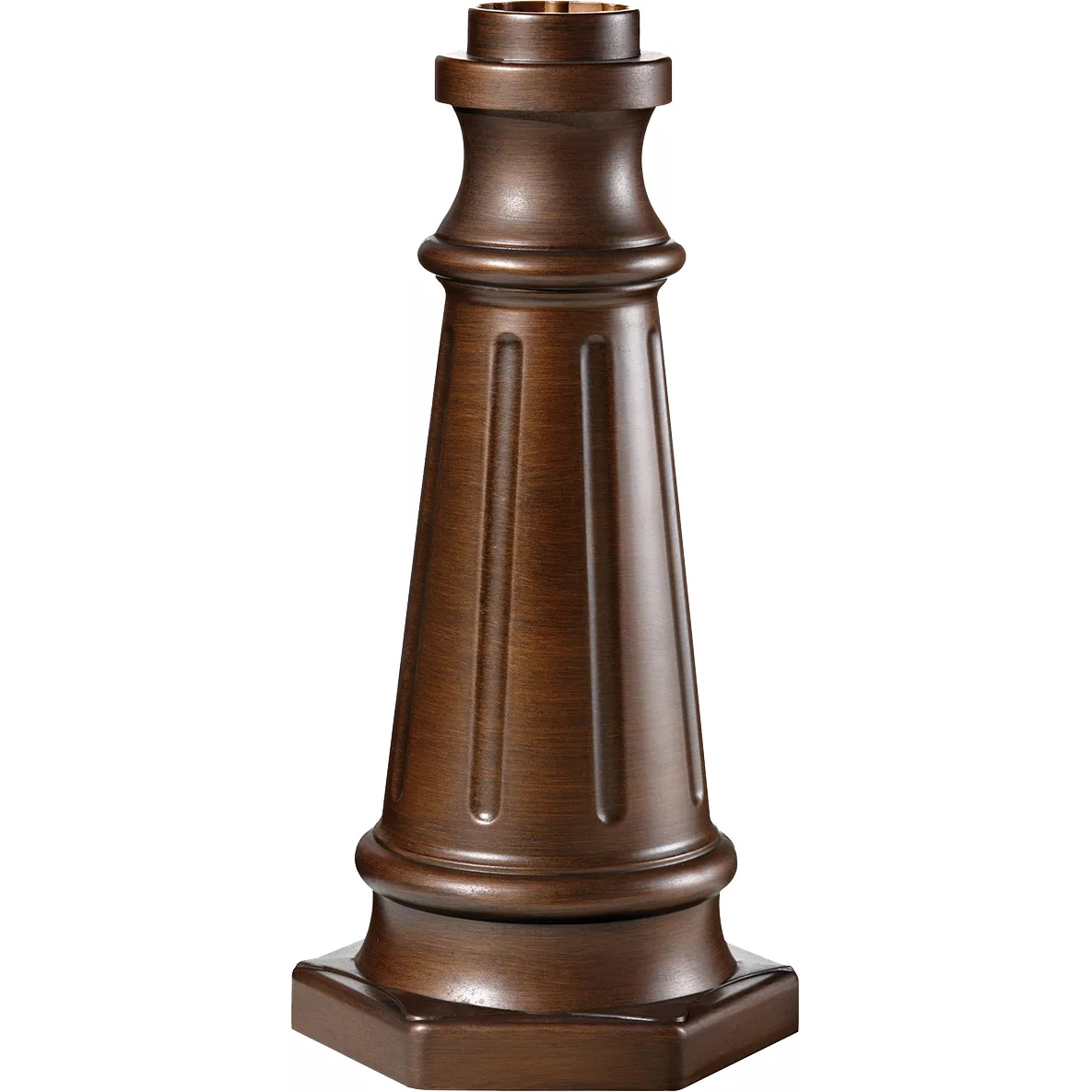 Outdoor Post Base 19.5 inch Heritage Bronze Outdoor Post Base