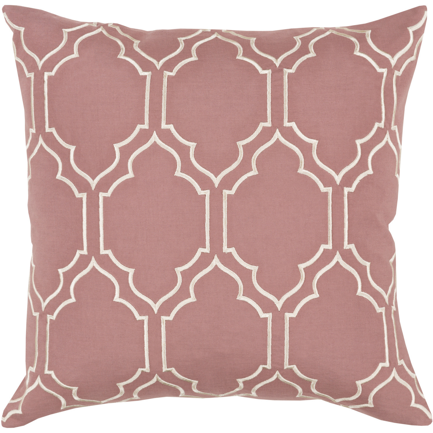 Skyline 20 inch Rose, Cream Pillow Kit
