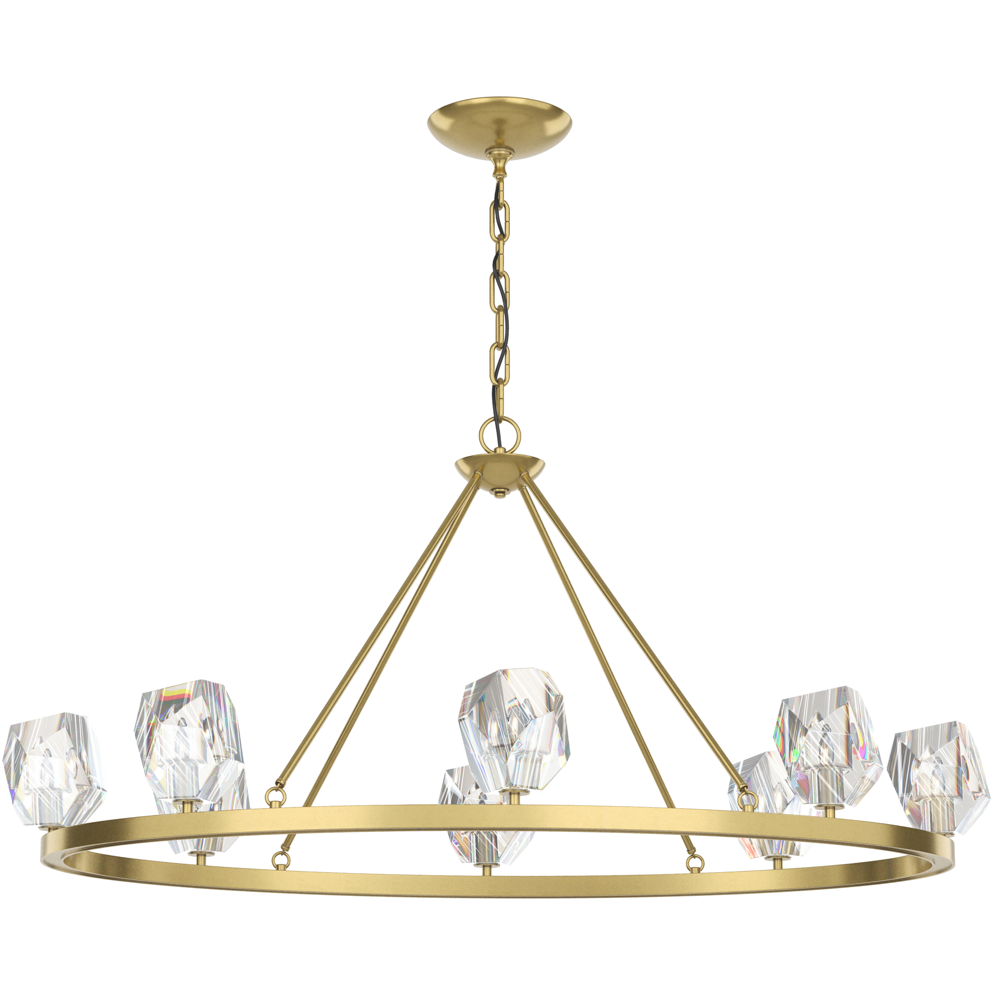 Gatsby 8 Light 45.3 inch Modern Brass Chandelier Ceiling Light