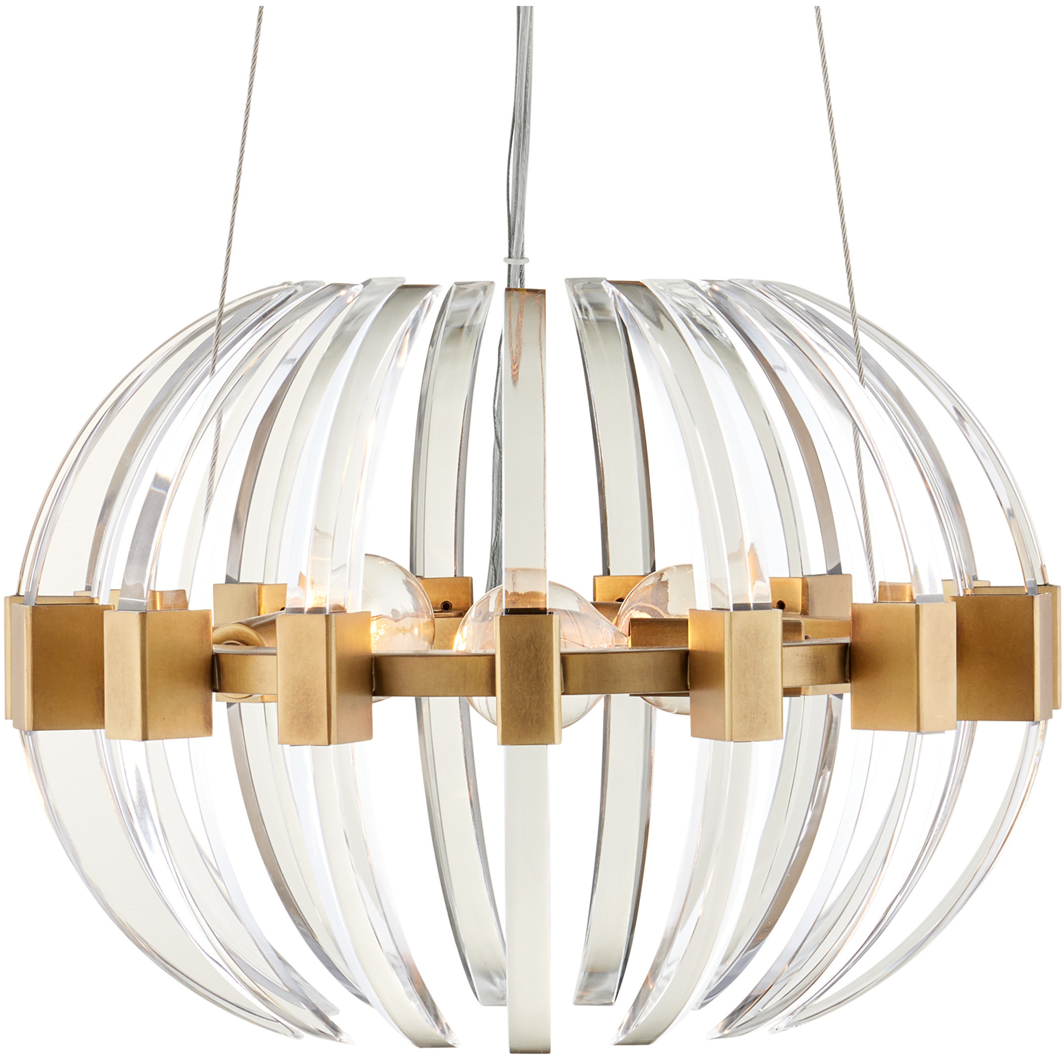 Coquette 3 Light 13.5 inch Antique Brass Chandelier Ceiling Light, Small