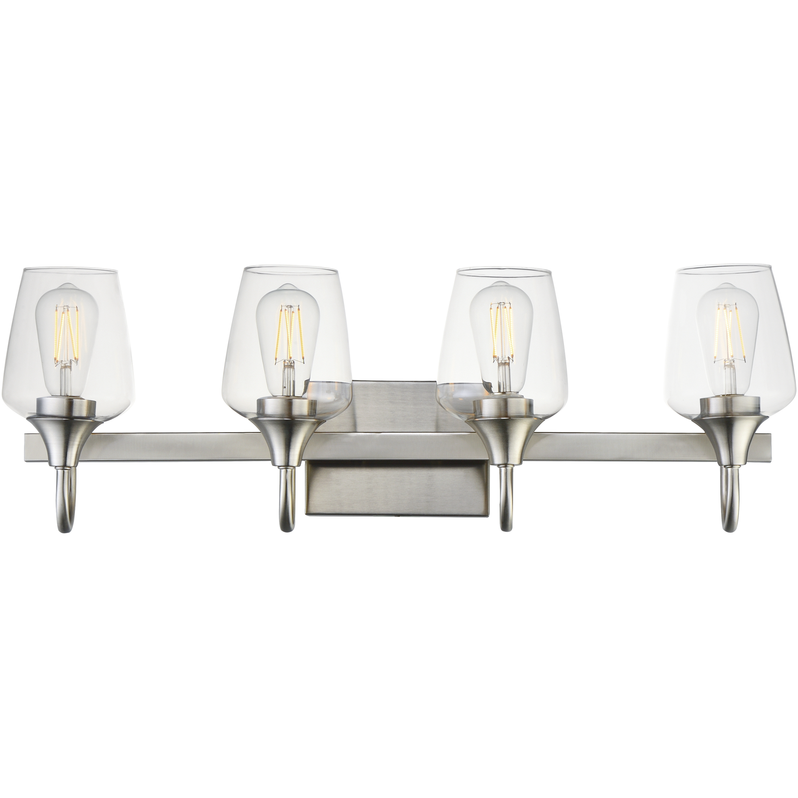 Goblet 4 Light 28.25 inch Satin Nickel Bath Vanity Wall Light