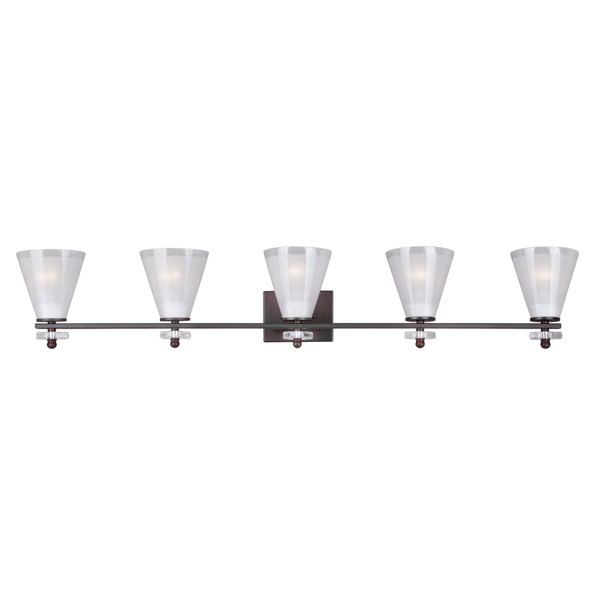 Signature 5 Light 46 inch Antique Bronze Vanity Light Wall Light