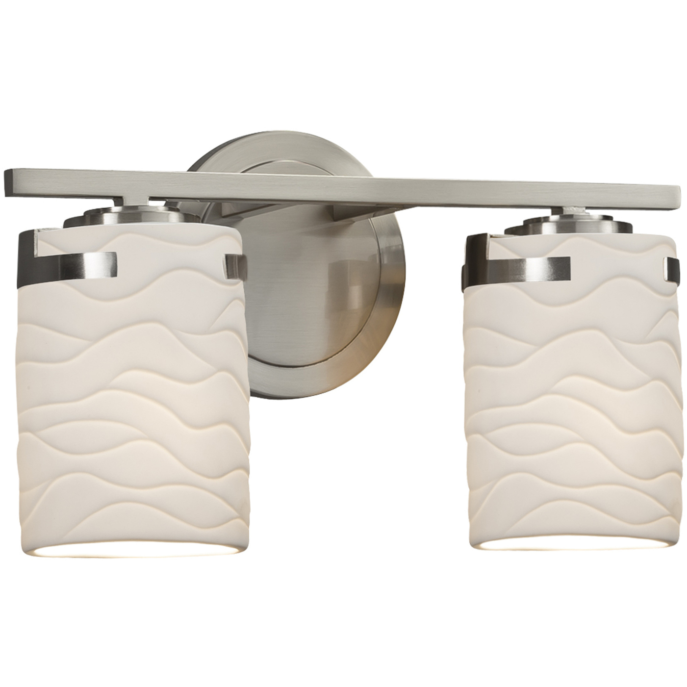Limoges LED 13.75 inch Brushed Nickel Vanity Light Wall Light in 1400 Lm LED, Waves