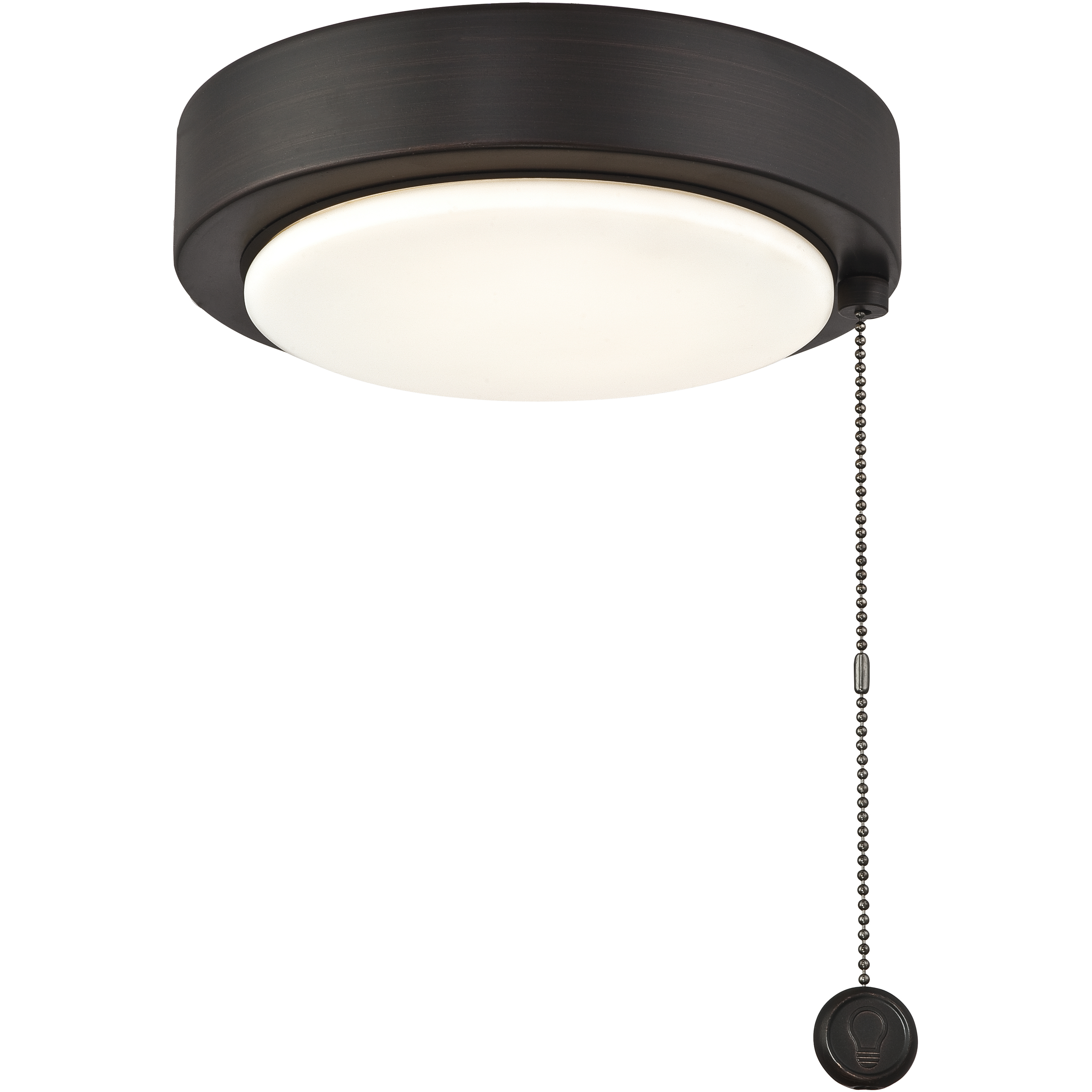 LIGHT 1 Light Dark Bronze Fan Light