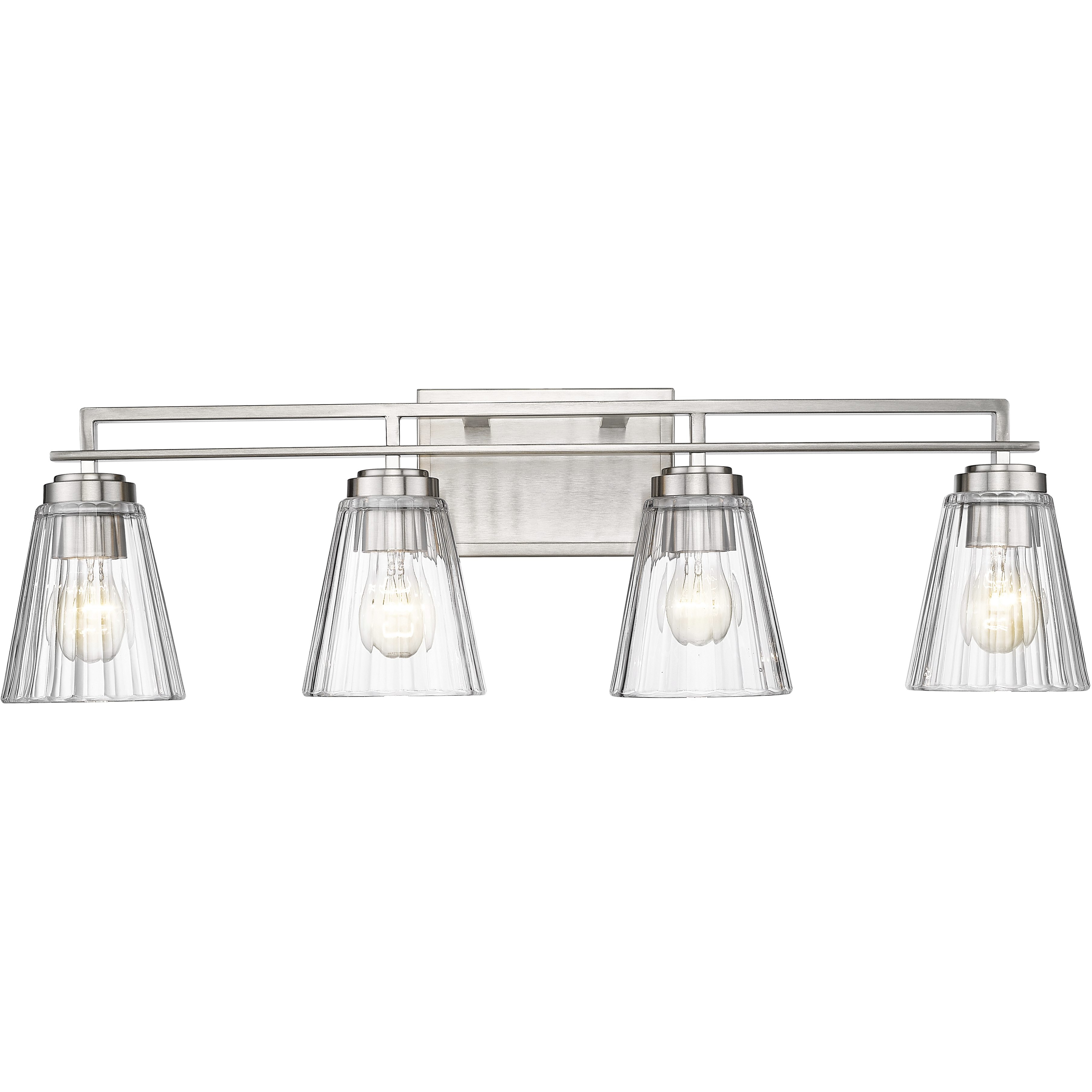 Lyna 4 Light 30.5 inch Brushed Nickel Vanity Wall Light