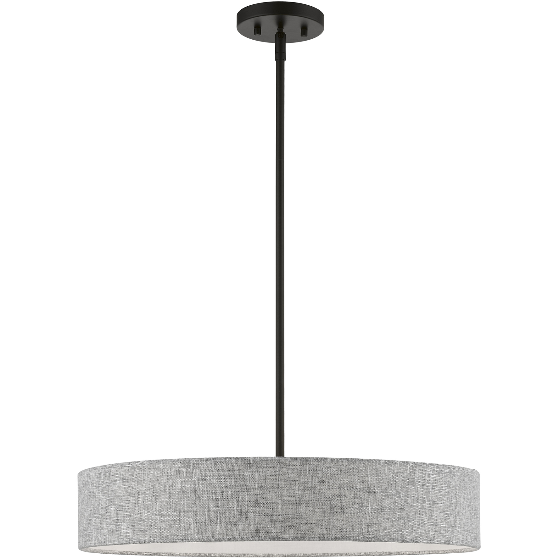 Elmhurst 4 Light 22 inch Black Pendant Ceiling Light, Medium, Drum