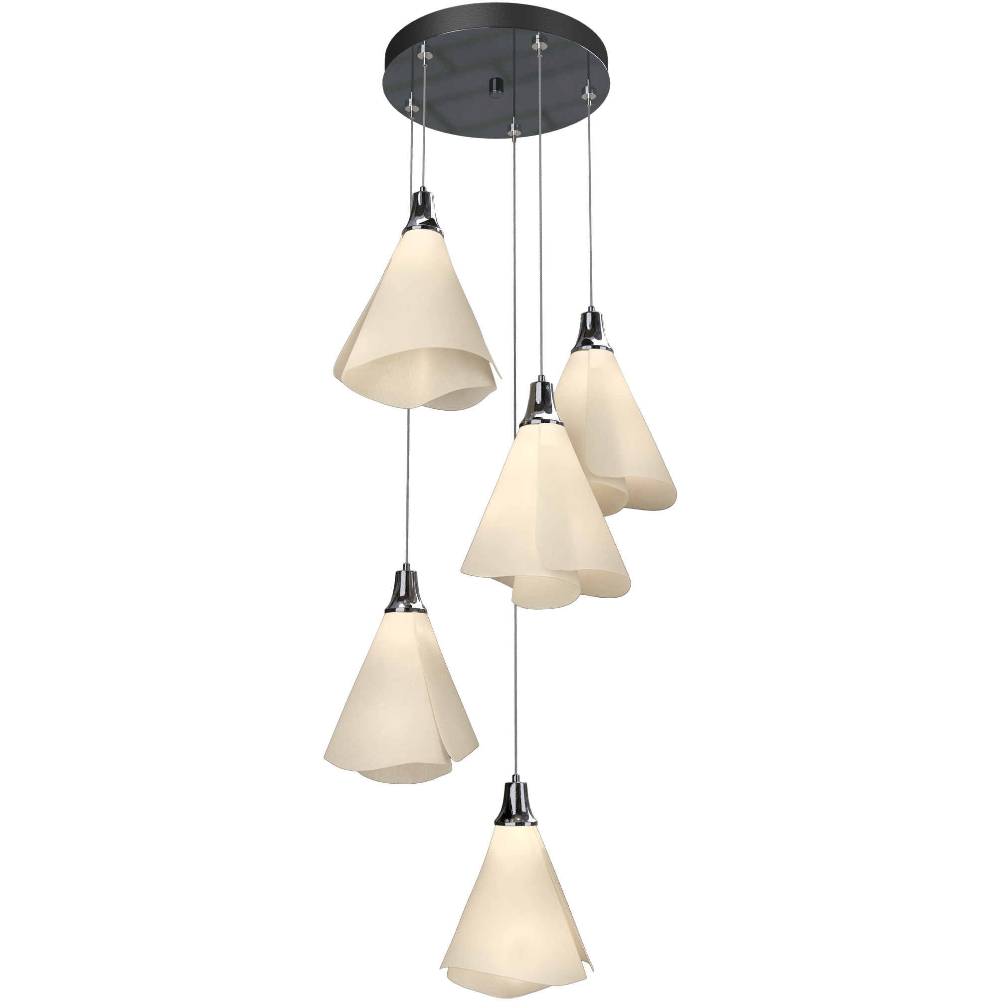 Mobius 5 Light 17.3 inch Ink Pendant Ceiling Light, Standard