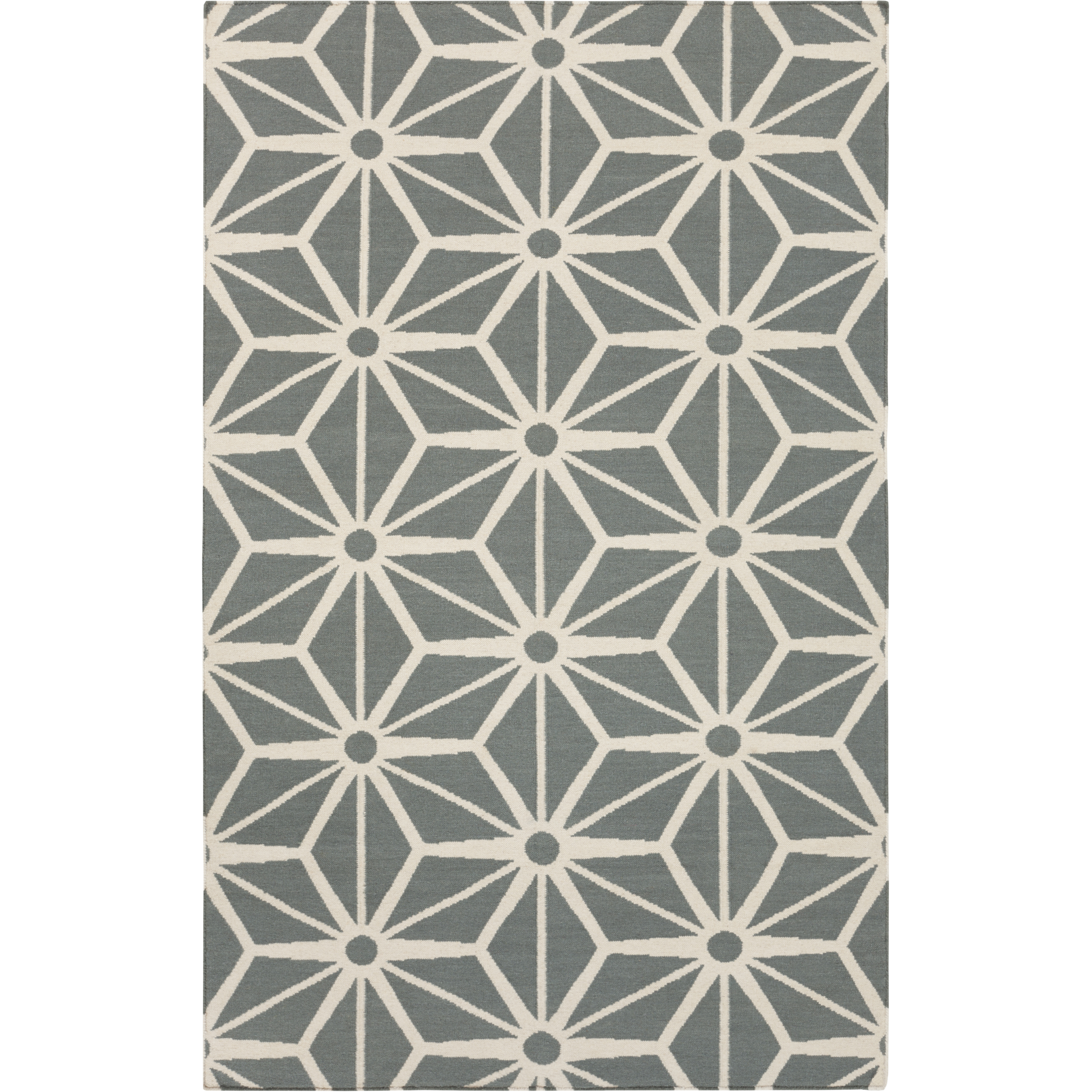Fallon 36 X 24 inch Charcoal, Ivory Rug