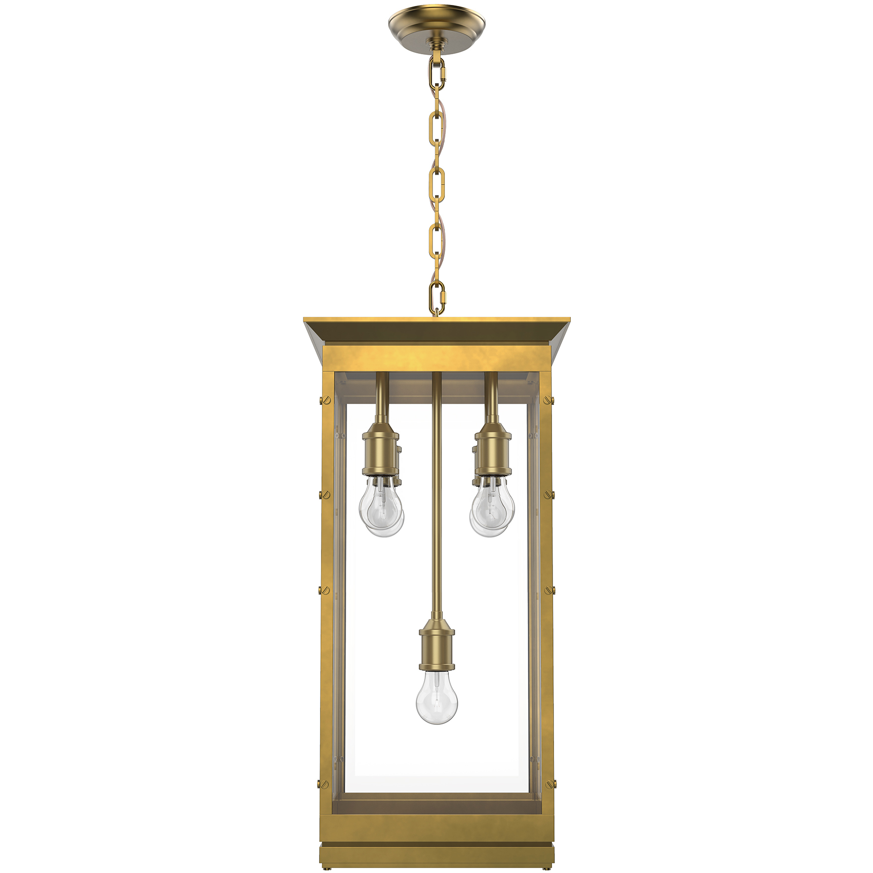 Douglas 5 Light 12.75 inch Vintage Brass Pendant Ceiling Light