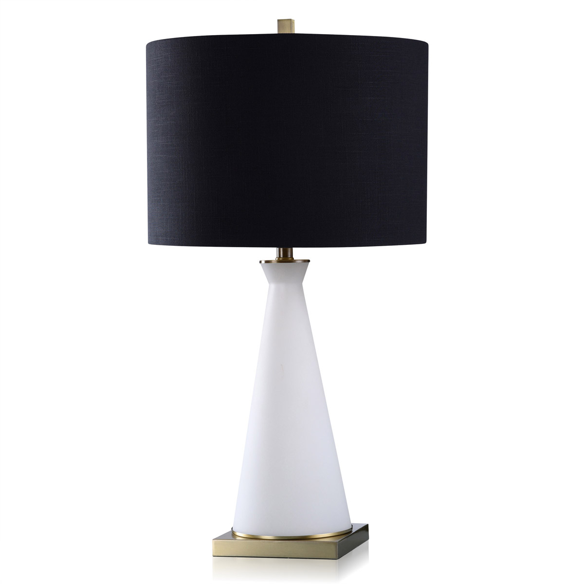 Dann Foley 30 inch 150.00 watt White and Antique Brass Table Lamp Portable Light