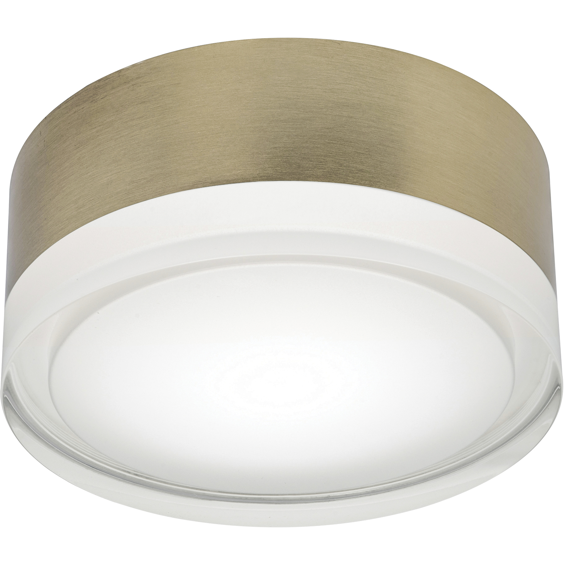Emma LED 5.75 inch Satin Brass Flush Mount Ceiling Light