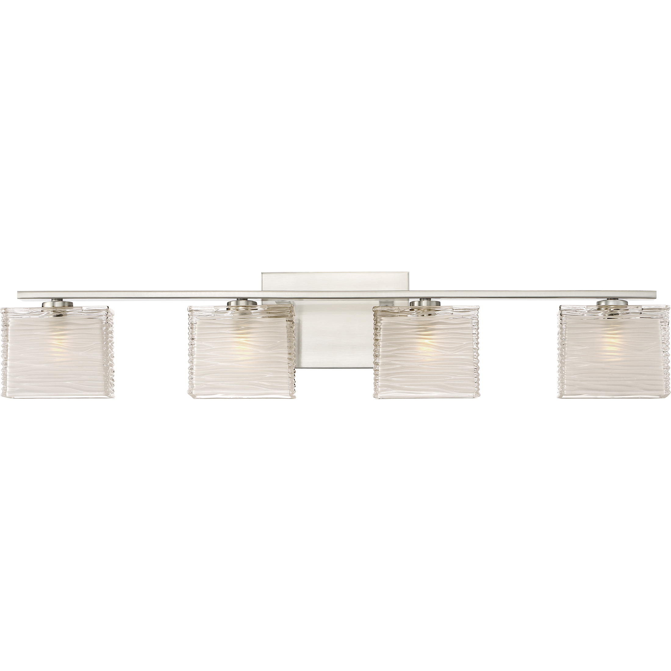 Westcap 4 Light 32 inch Brushed Nickel Bath Light Wall Light, Extra Large