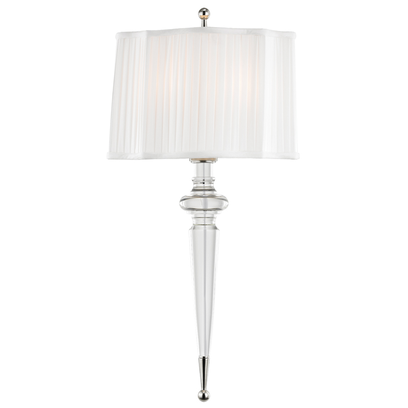 Tipton 2 Light 12.25 inch Polished Nickel Wall Sconce Wall Light