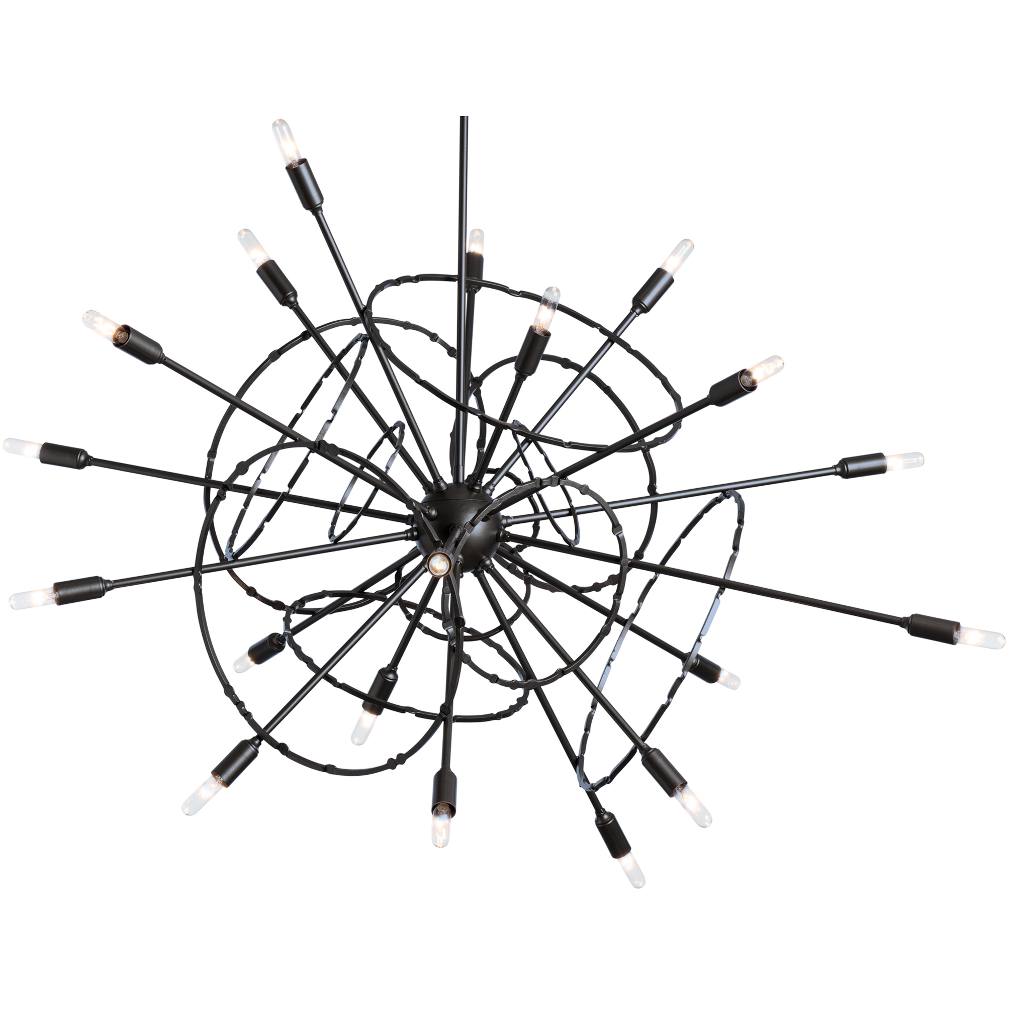 Olympus 20 Light 41.7 inch Black Pendant Ceiling Light - Open Box