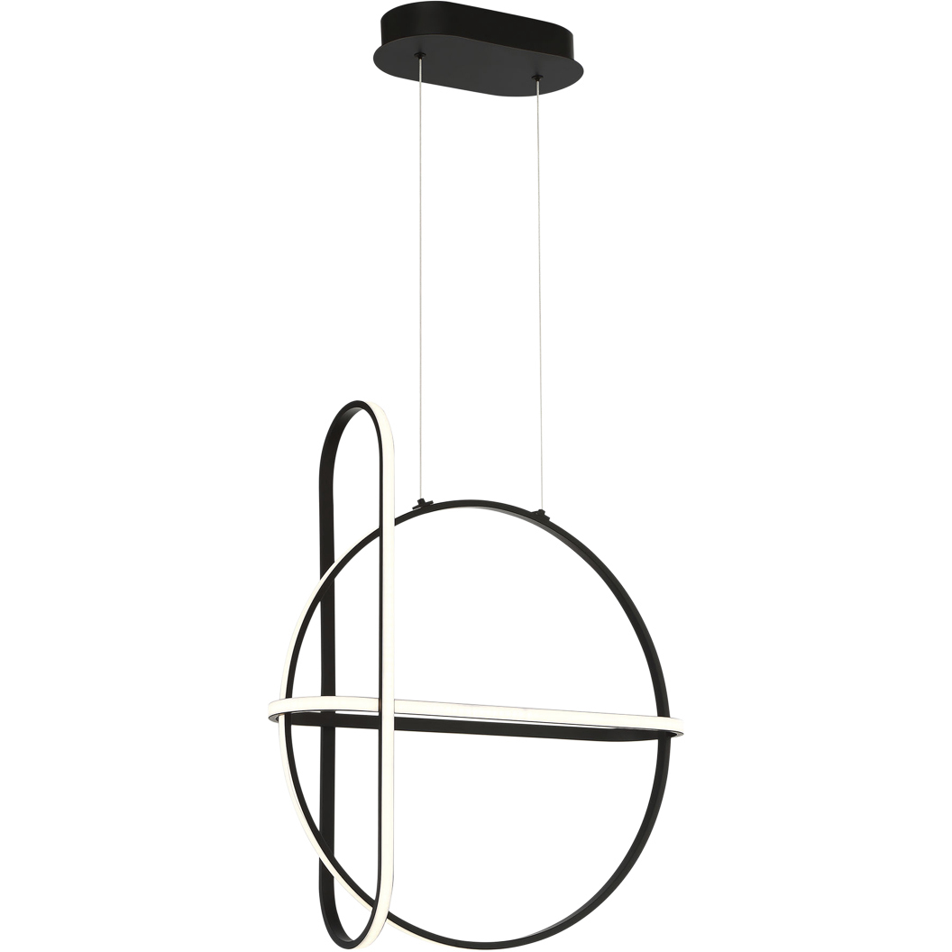 Berkley LED 6.75 inch Black Chandelier Ceiling Light