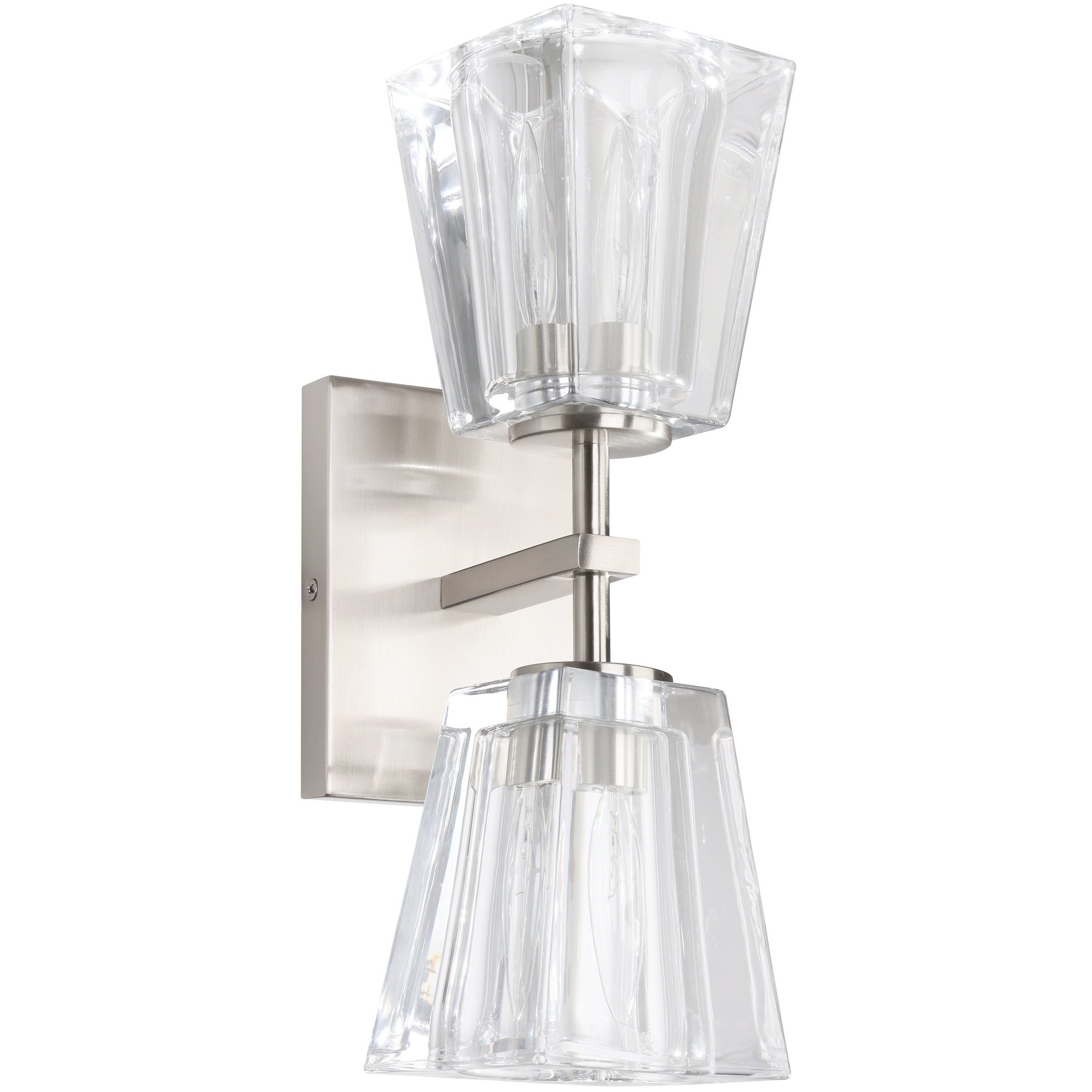 Valentin 2 Light 6 inch Brushed Nickel Vanity Light Wall Light