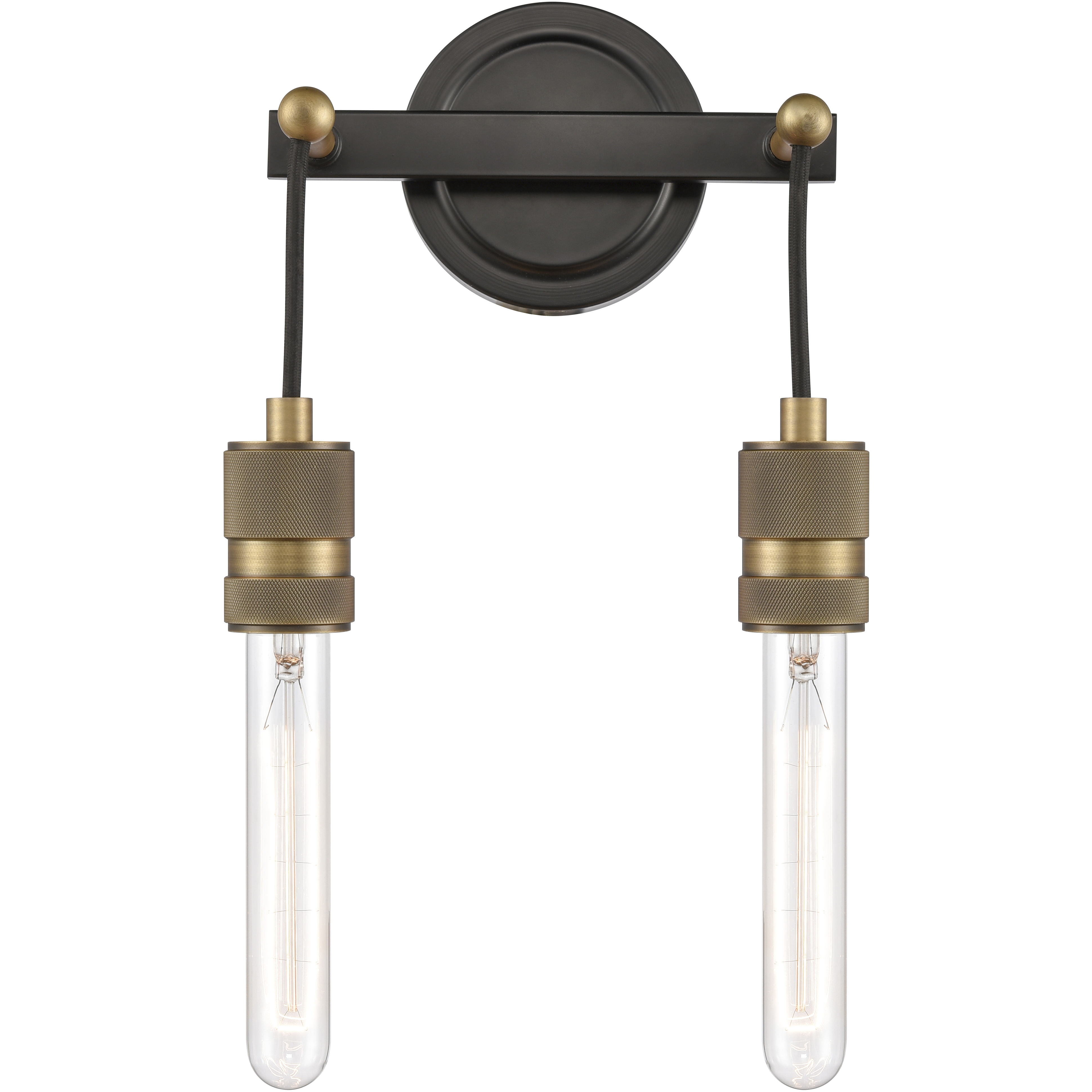 Restoration Ellis LED 8.5 inch Black Antique Brass Bath Vanity Light Wall Light