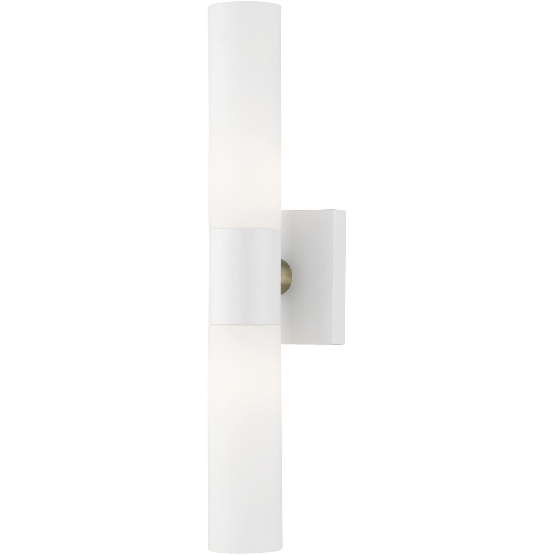 Aero 2 Light 4.5 inch Textured White with Brushed Nickel Accent ADA ADA Wall Sconce Wall Light