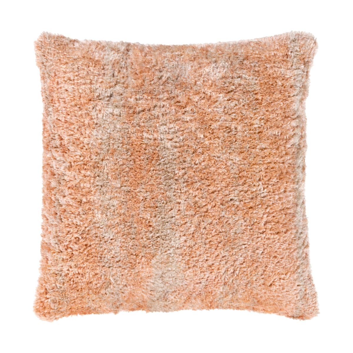 Flokati 21 X 21 inch Beige/Camel/Light Gray Pillow Cover, Square