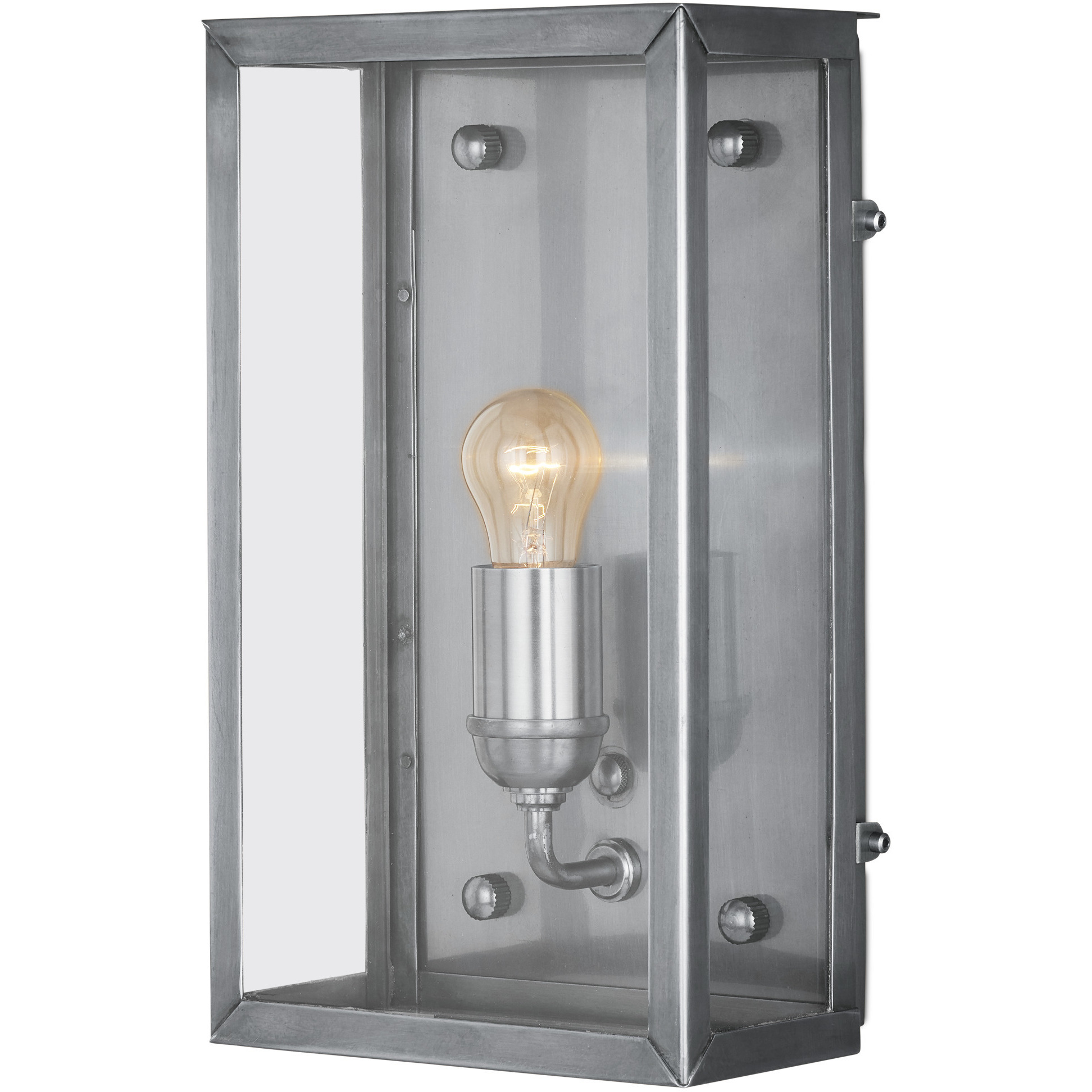 Royster 1 Light 13.75 inch Antique Silver Outdoor Wall Sconce
