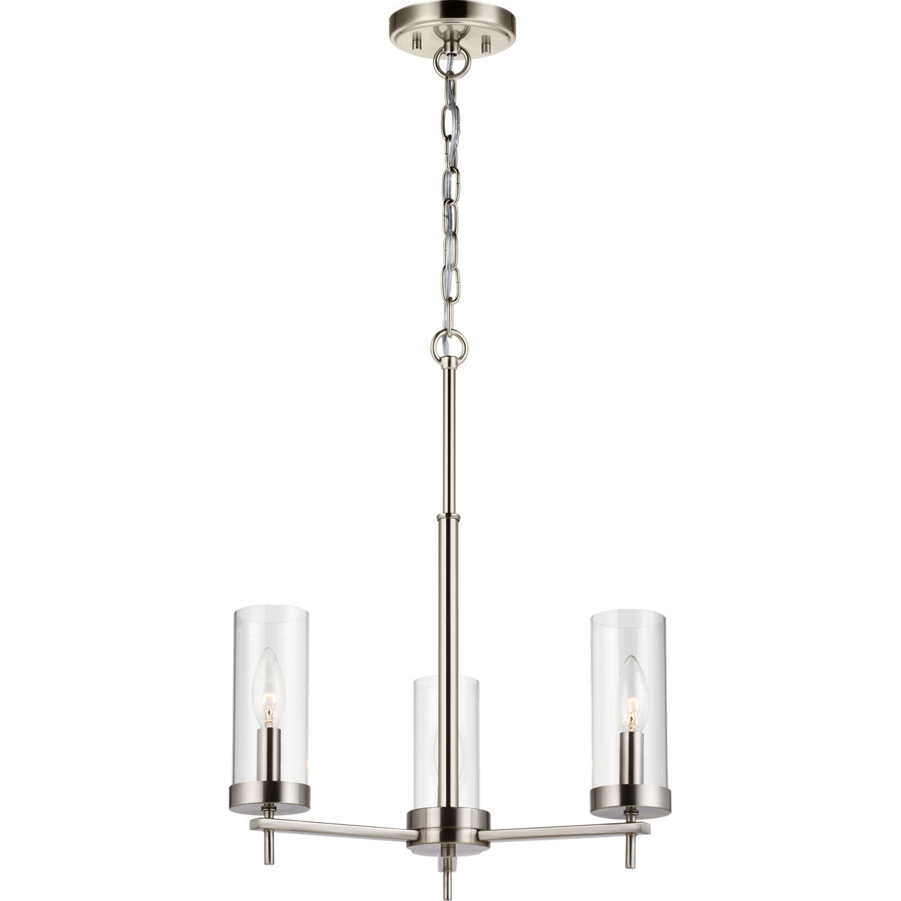 Sean Lavin Zire 3 Light 18 inch Brushed Nickel Chandelier Ceiling Light