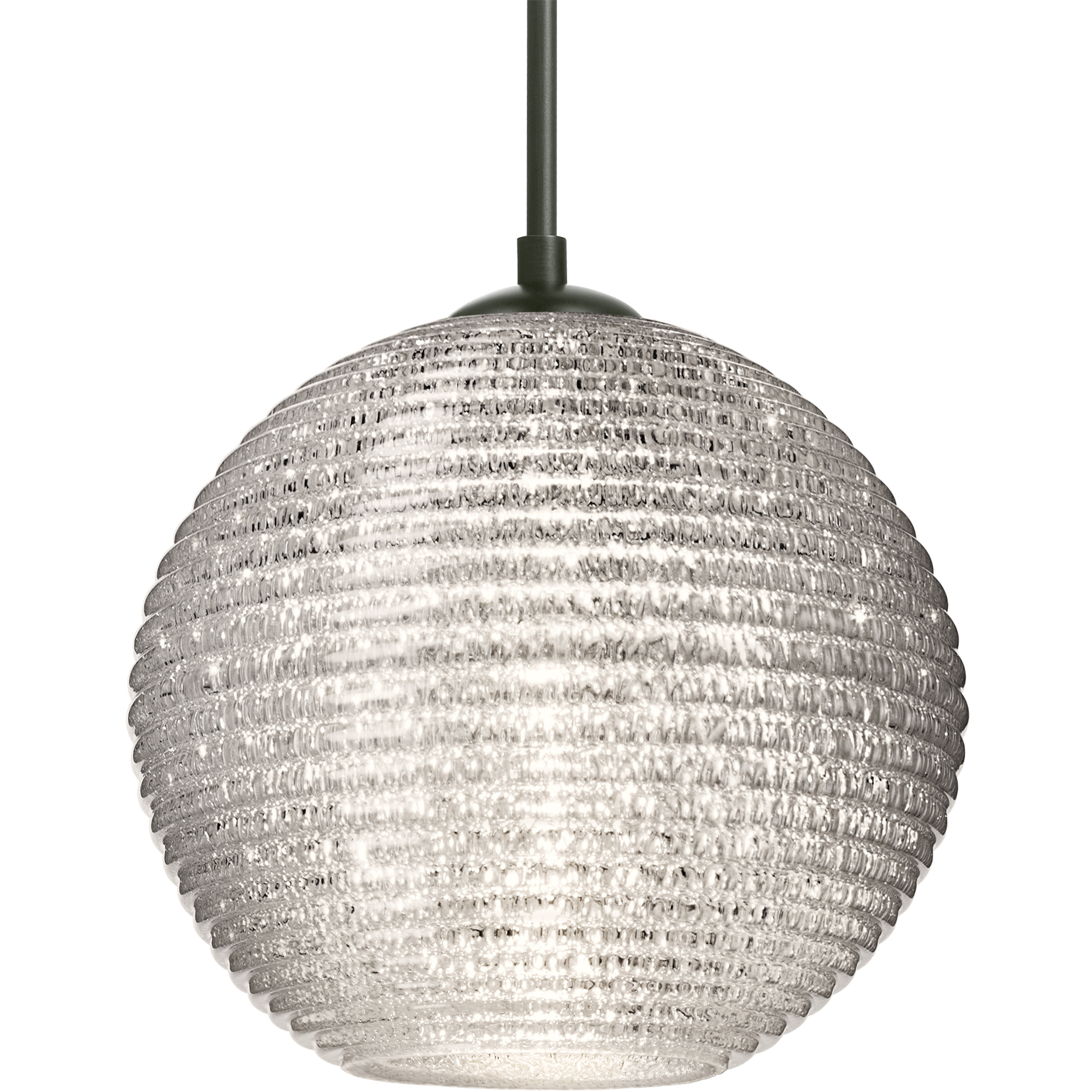 Kristall 8 1 Light Black Cord Pendant Ceiling Light
