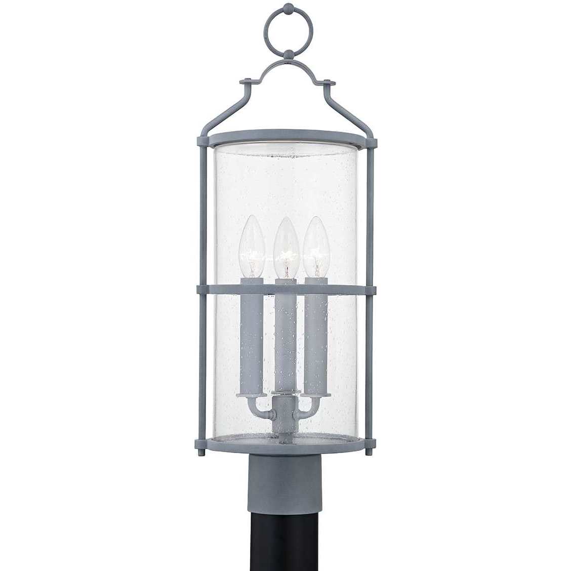 Troy Lighting Burbank 3 Light 19.75 inch Weathered Zinc Post P1321-WZN - Open Box