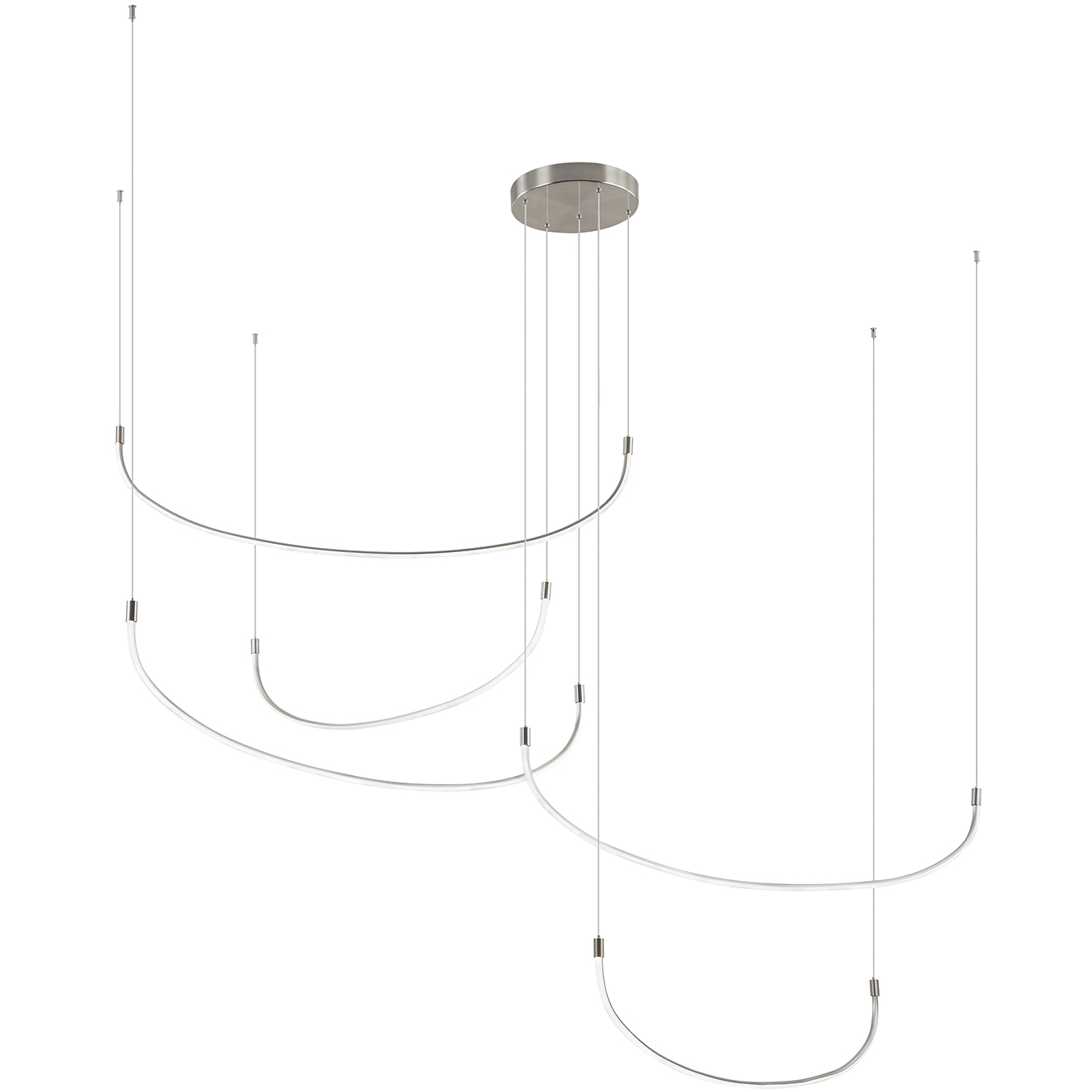 Talis LED 90.25 inch Brushed Nickel Multi Pendant Ceiling Light