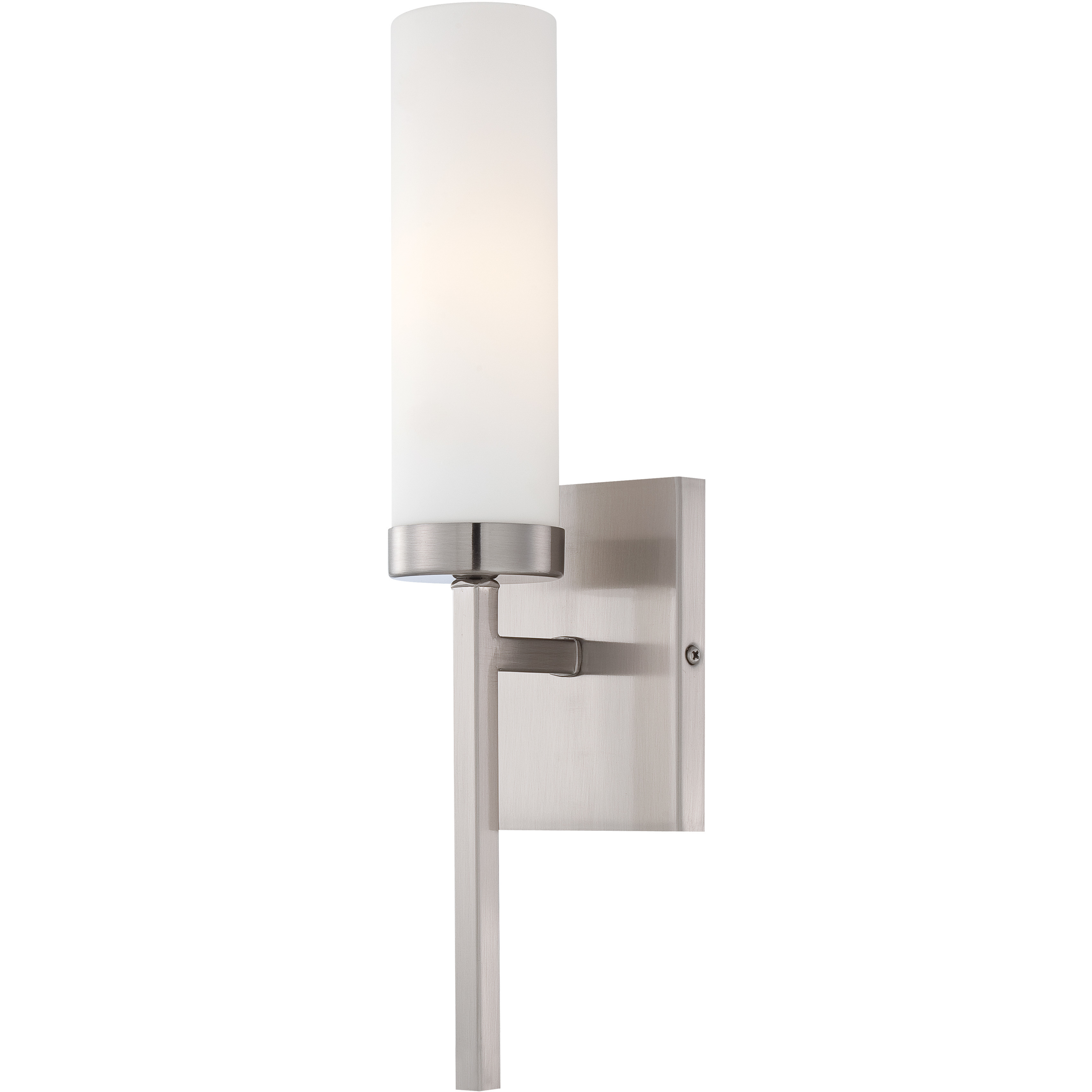Compositions 1 Light 4 inch Brushed Nickel ADA Wall Sconce Wall Light