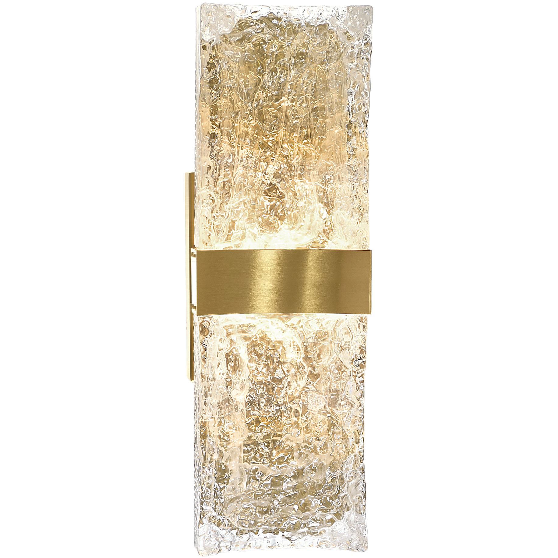 Lava LED 6 inch Brass Wall Light