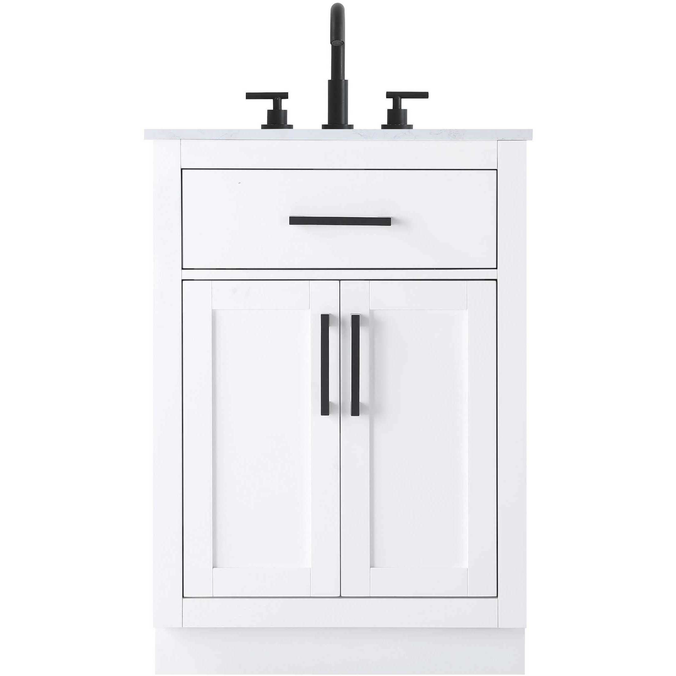 Alden 24 X 35 inch White Bathroom Vanity Cabinet